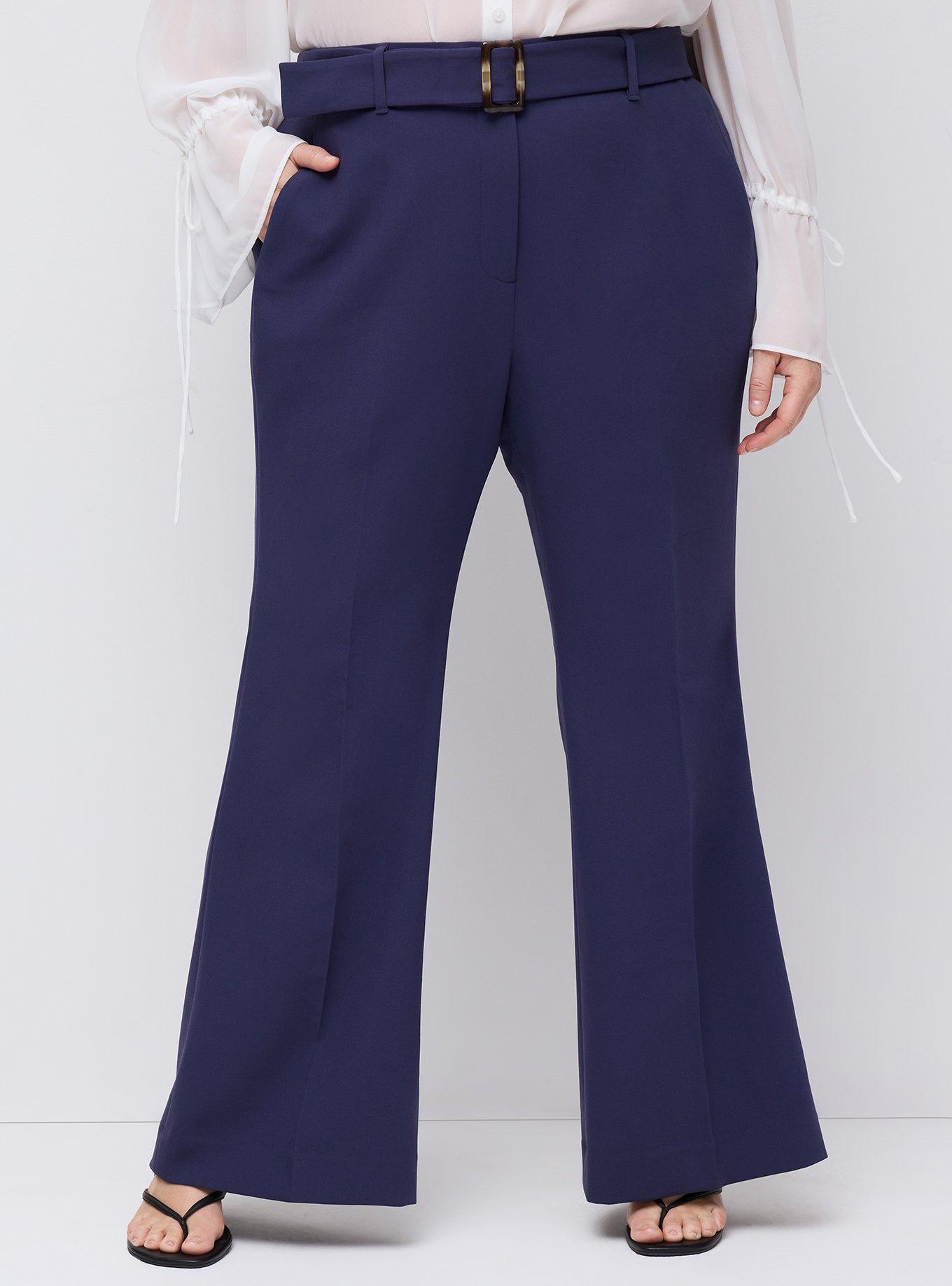 Studio Wide Flare Trouser with Belt, ECLIPSE, alternate