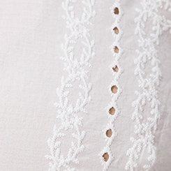 Belle Isle Eyelet Button Down Shirt, BRIGHT WHITE, swatch