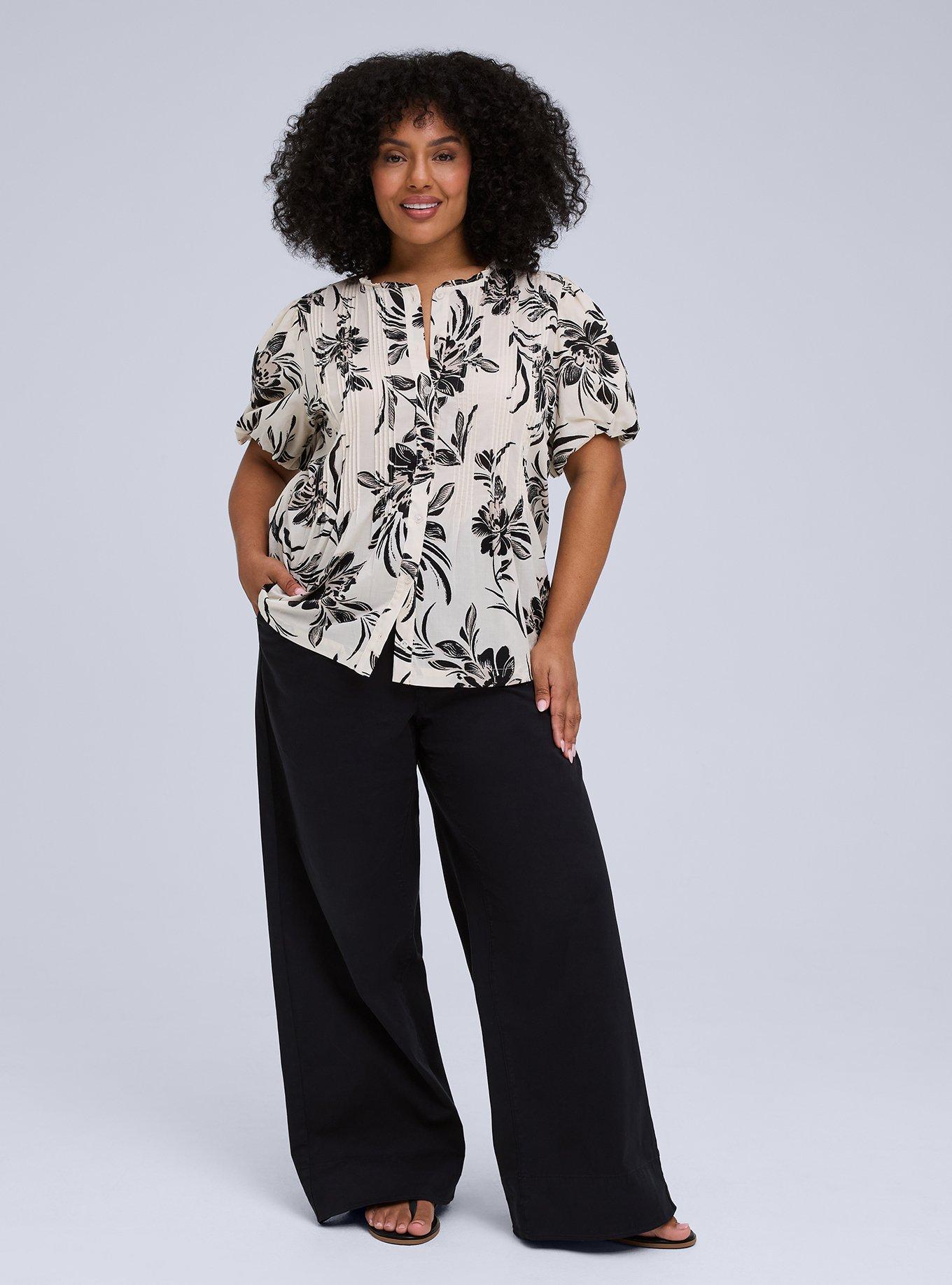 Belle Isle Pintuck Top, PEONY DANCE IVORY, alternate