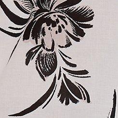 Belle Isle Pintuck Top, PEONY DANCE IVORY, swatch