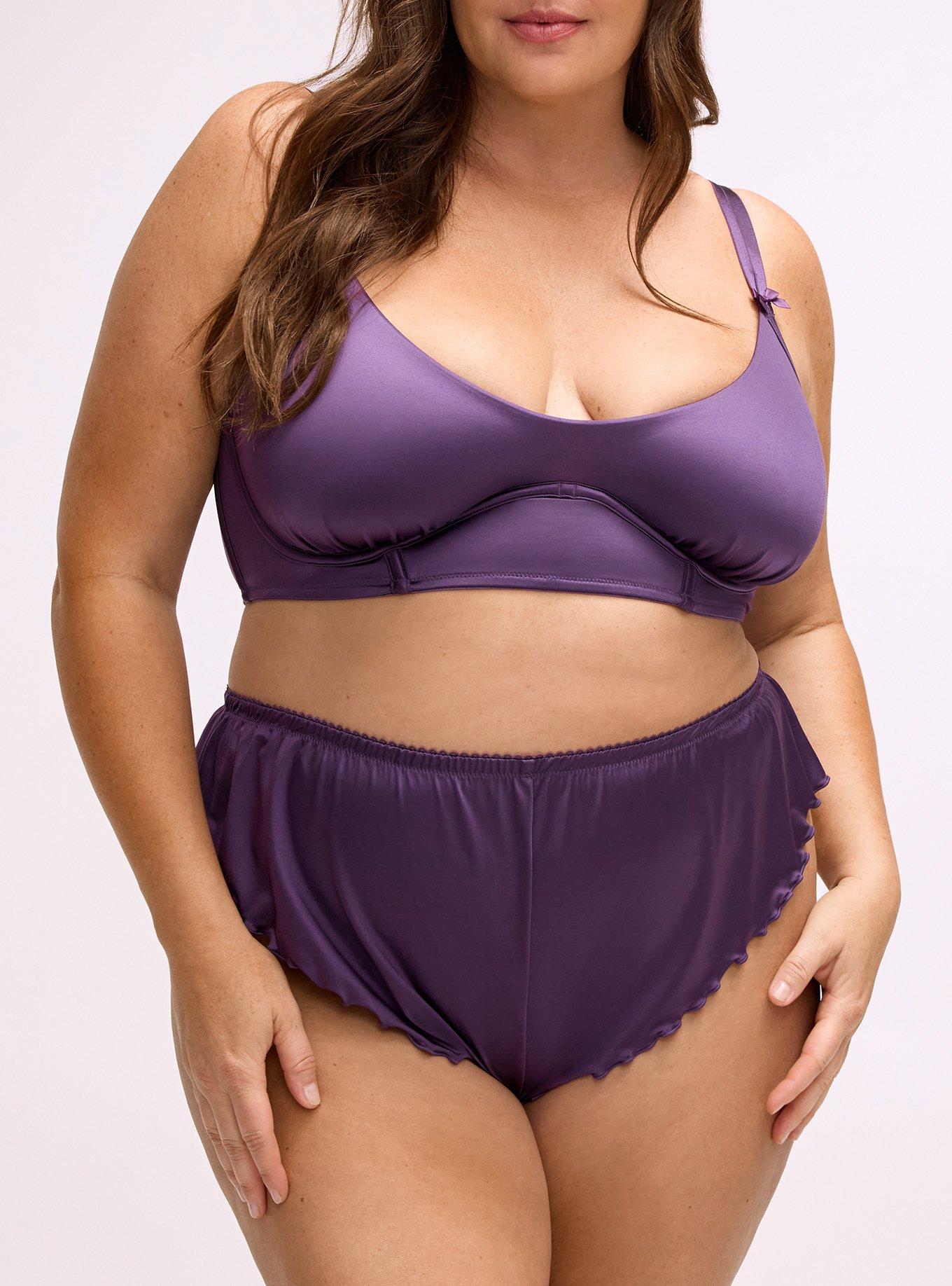 Plus Size - Shine Micro Flutter Cheeky Lingerie Short - Torrid