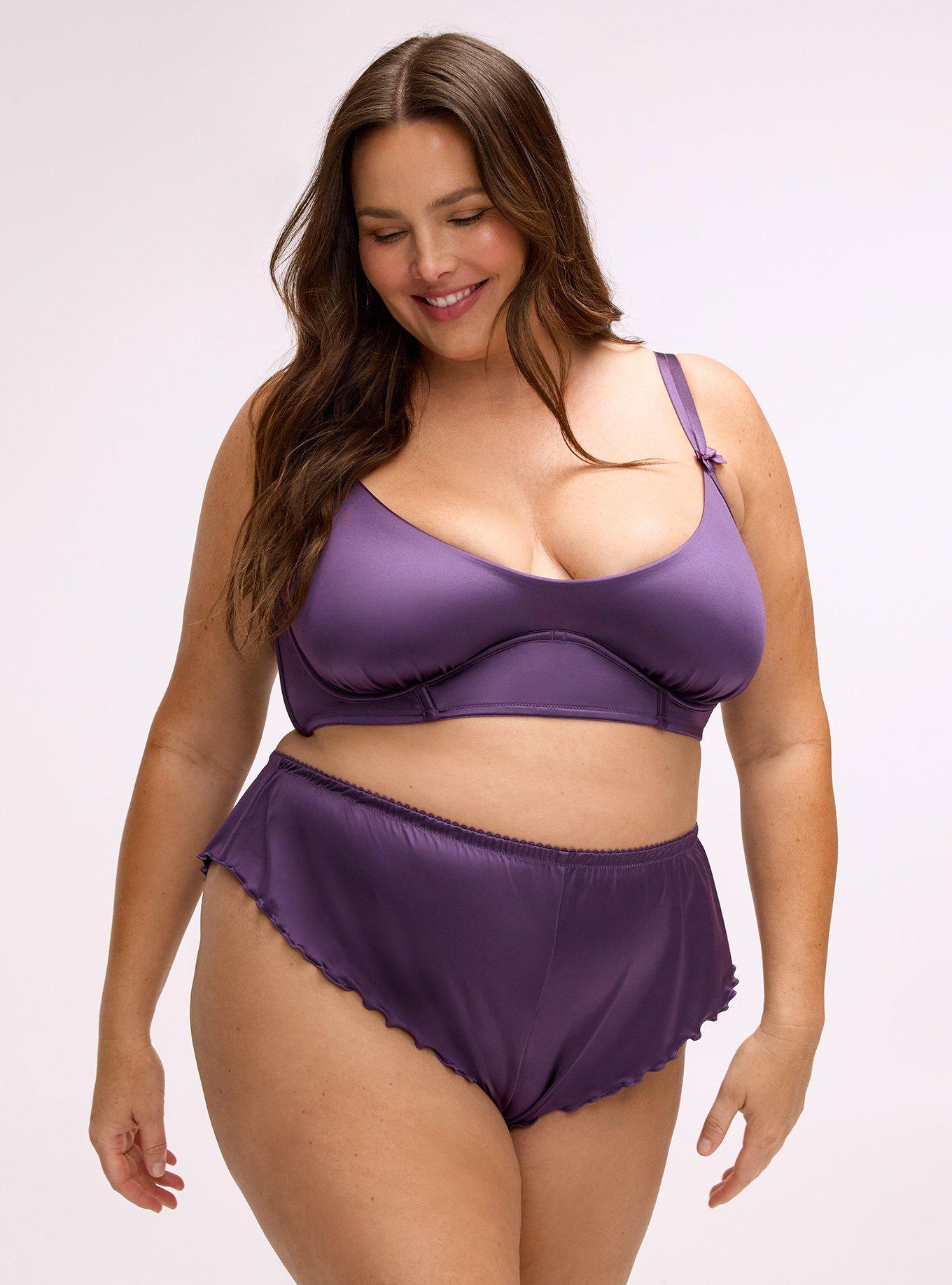 Plus Size - Shine Micro Flutter Cheeky Lingerie Short - Torrid