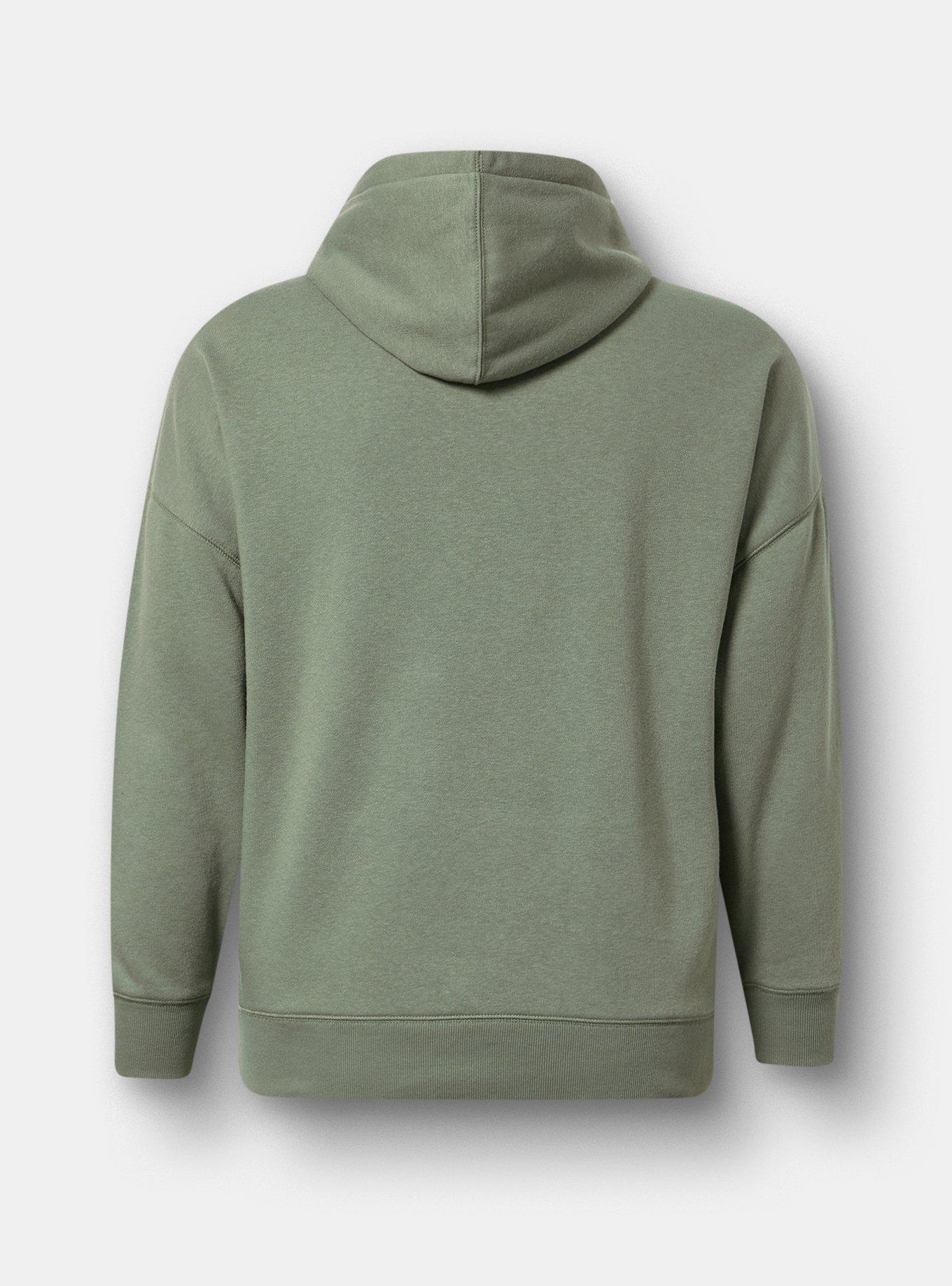 Disney Star Wars Relaxed Fleece Hoodie, STAR WARS FLORAL AGAVE GREEN, alternate