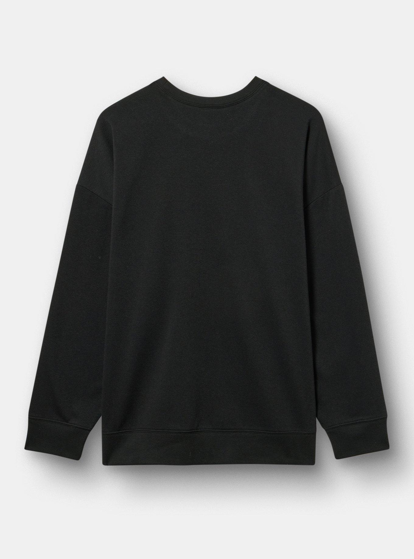 Batman Moon Phases Relaxed Sweatshirt, BATMAN MOON PHASES DEEP BLACK, alternate