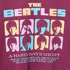 Beatles Classic Cotton V-Neck Tee, THE BEATLES GROUP AMARANTH, swatch