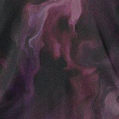 Mesh V-Neck Ruched Top, SMOKE WATERCOLOUR PINK, swatch