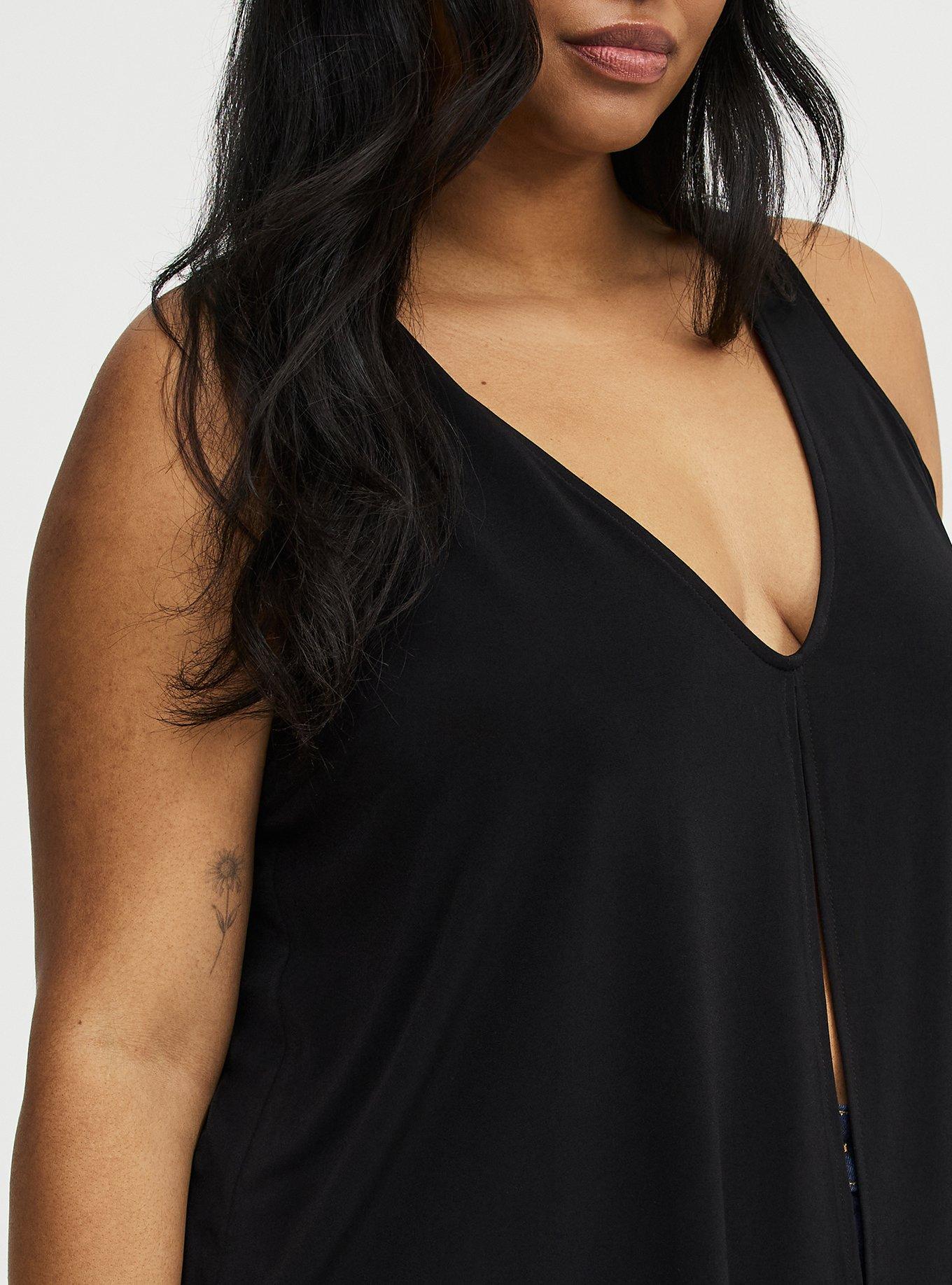 Knit Flyaway Tank, DEEP BLACK, alternate