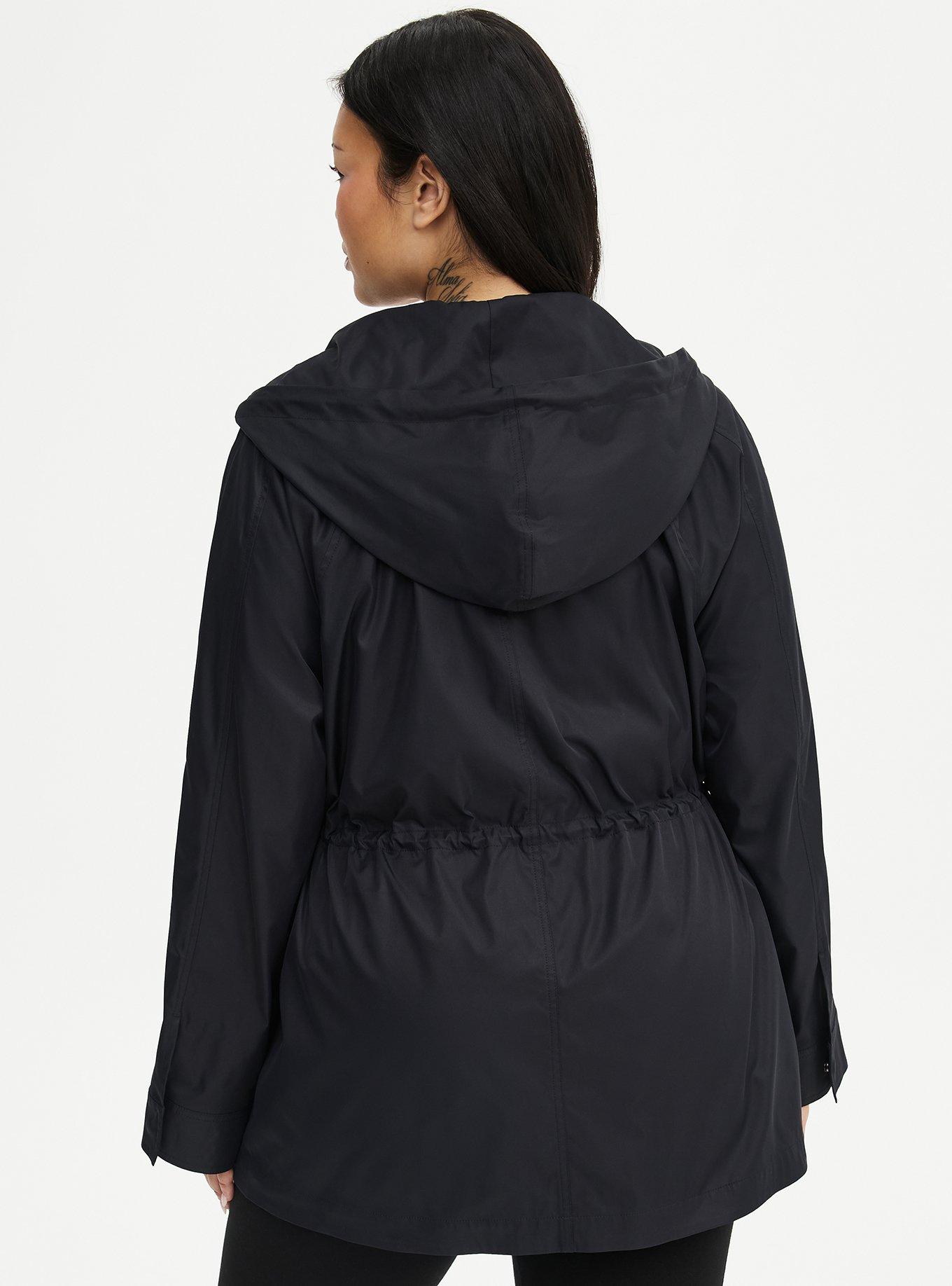 Hooded Utility Jacket, DEEP BLACK, alternate