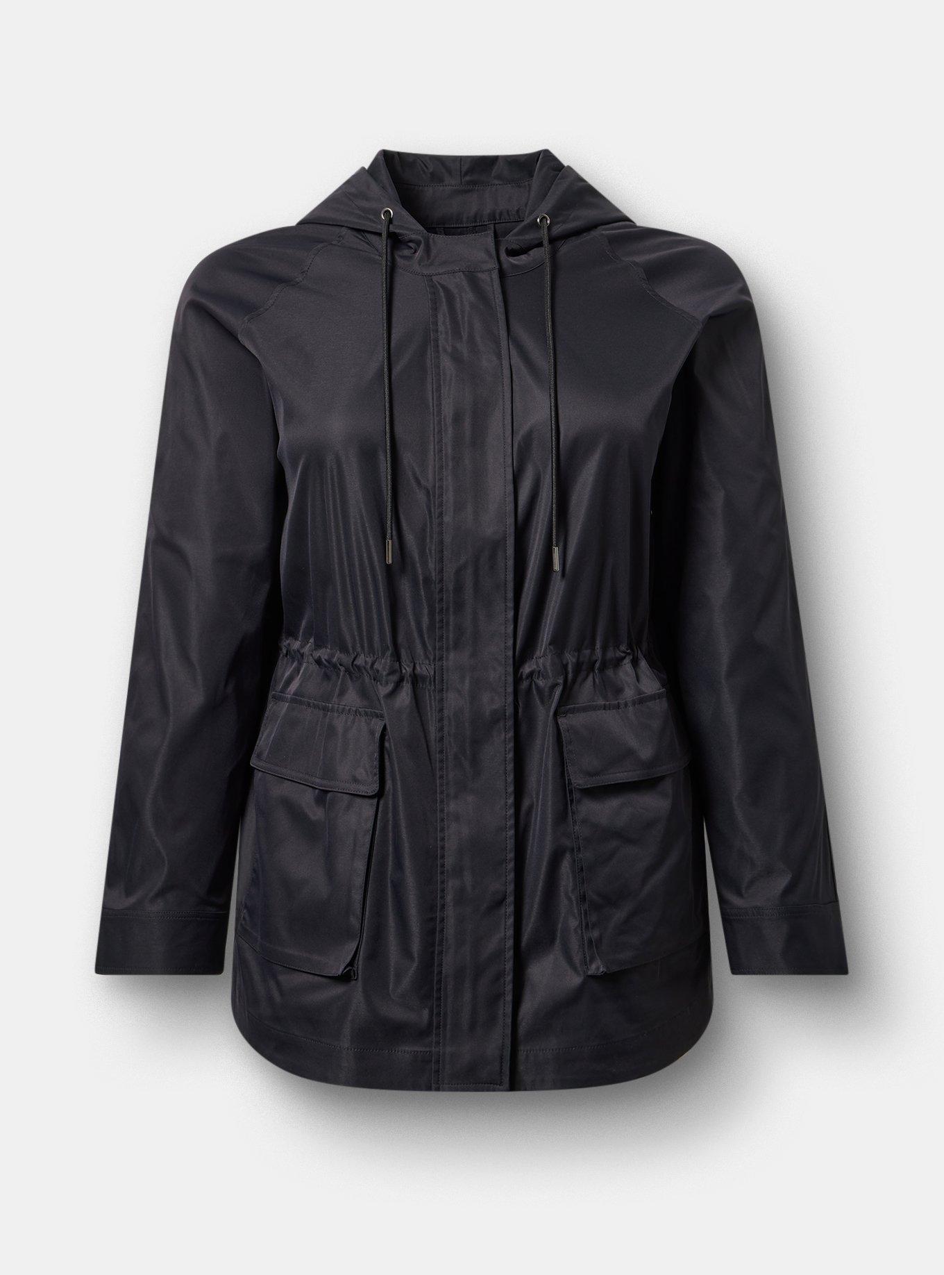 Hooded Utility Jacket, DEEP BLACK, hi-res
