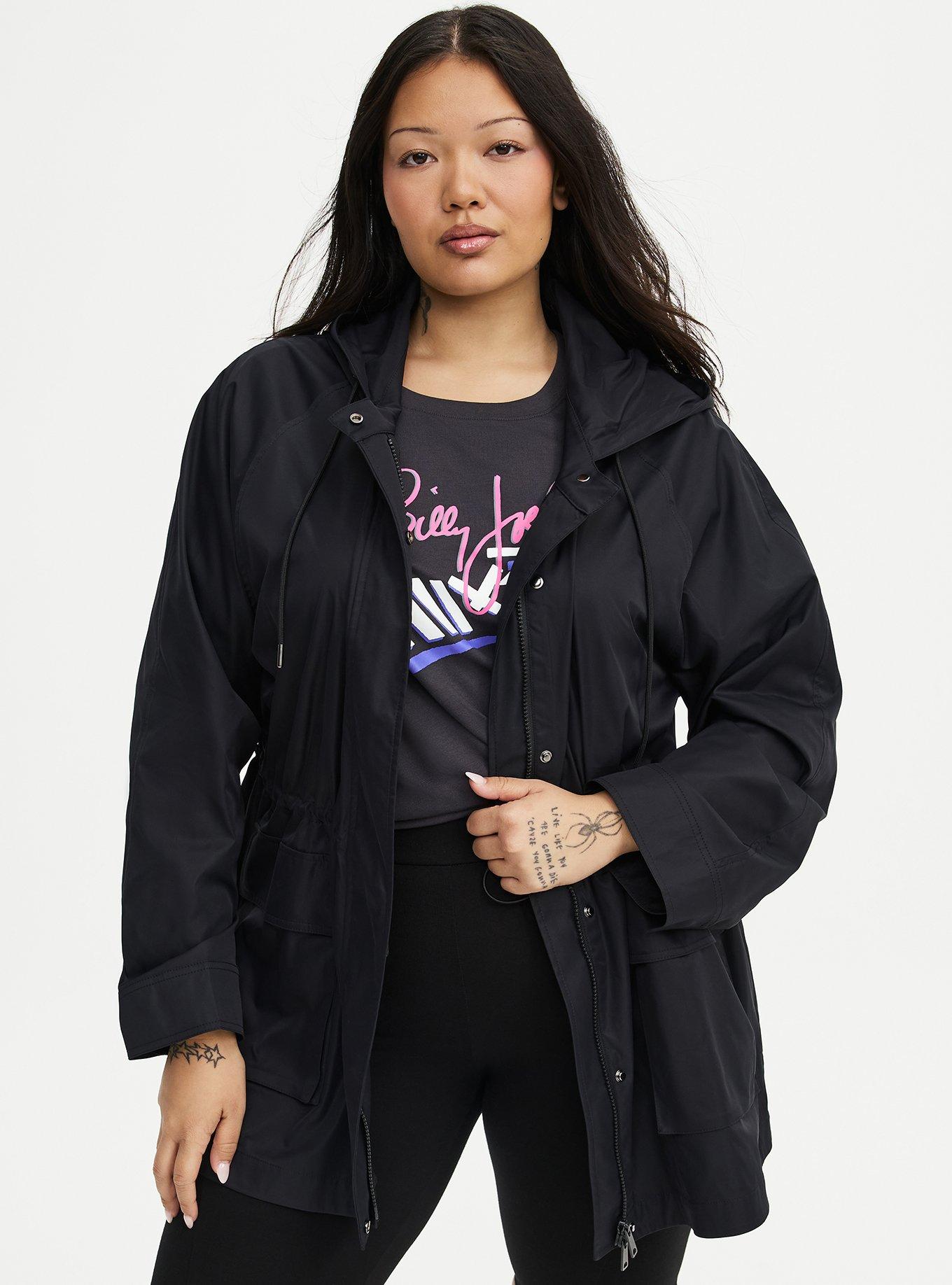 Hooded Utility Jacket, DEEP BLACK, hi-res