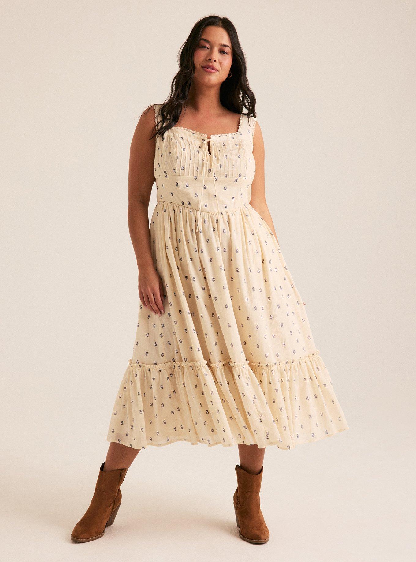 Festi Tie-Front Dress, CURLING MOTIF IVORY, alternate