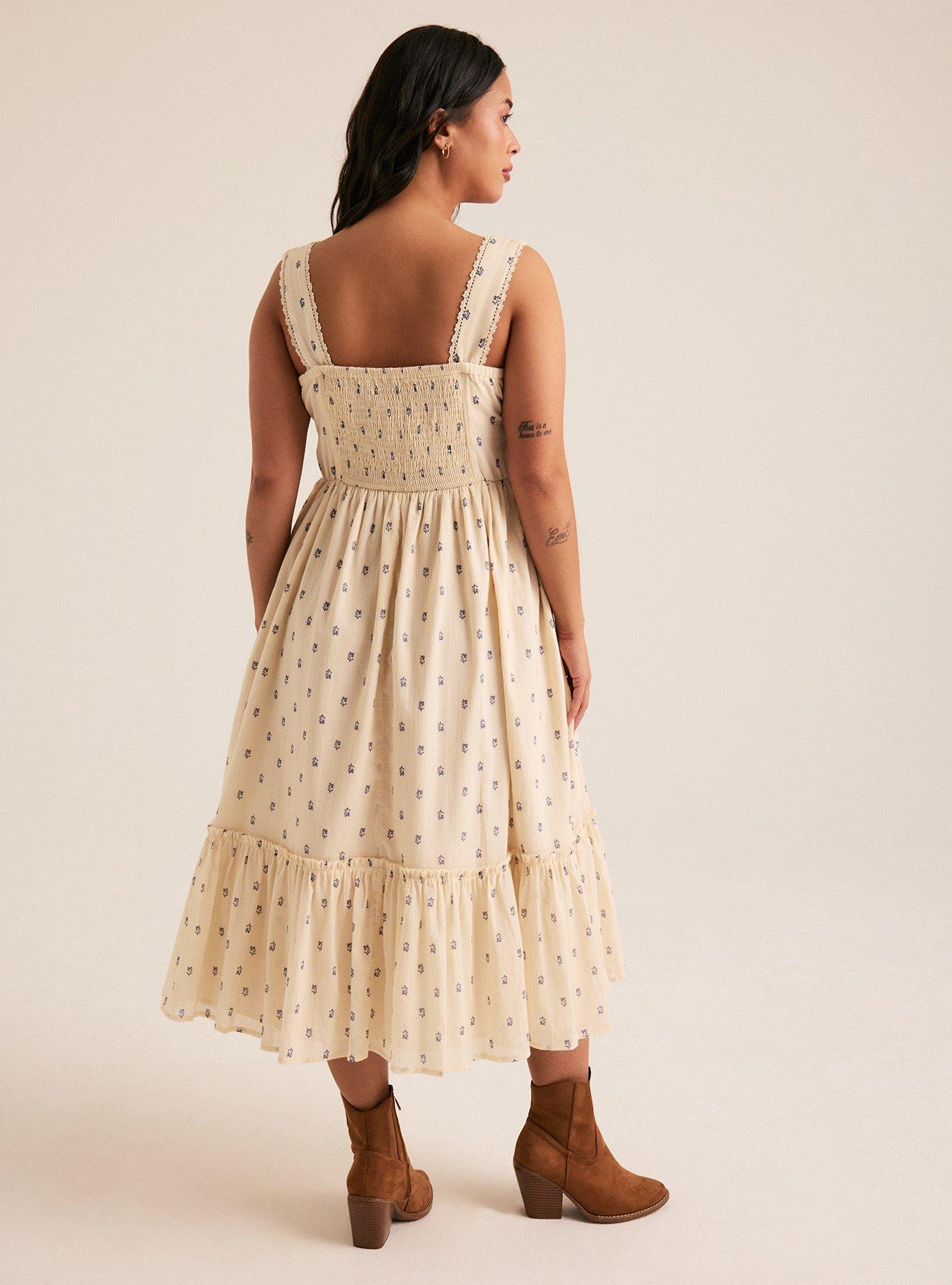 Festi Tie-Front Dress, CURLING MOTIF IVORY, alternate