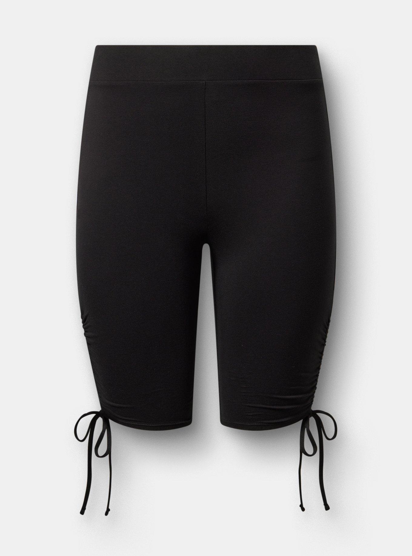 11"" Ruched Bike Short, DEEP BLACK, hi-res