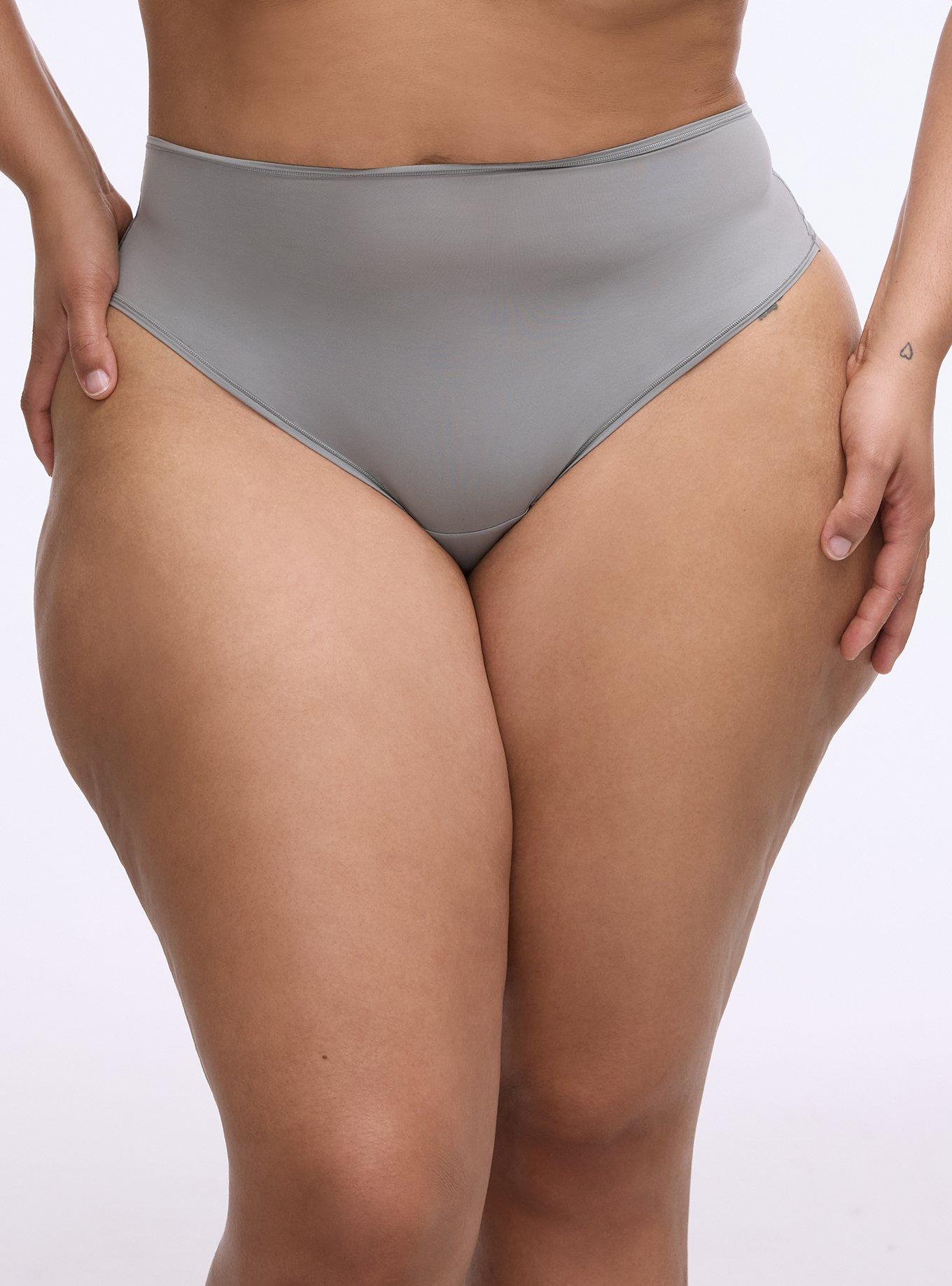 Butter Mid-Rise Thong Panty, SHARKSKIN, hi-res