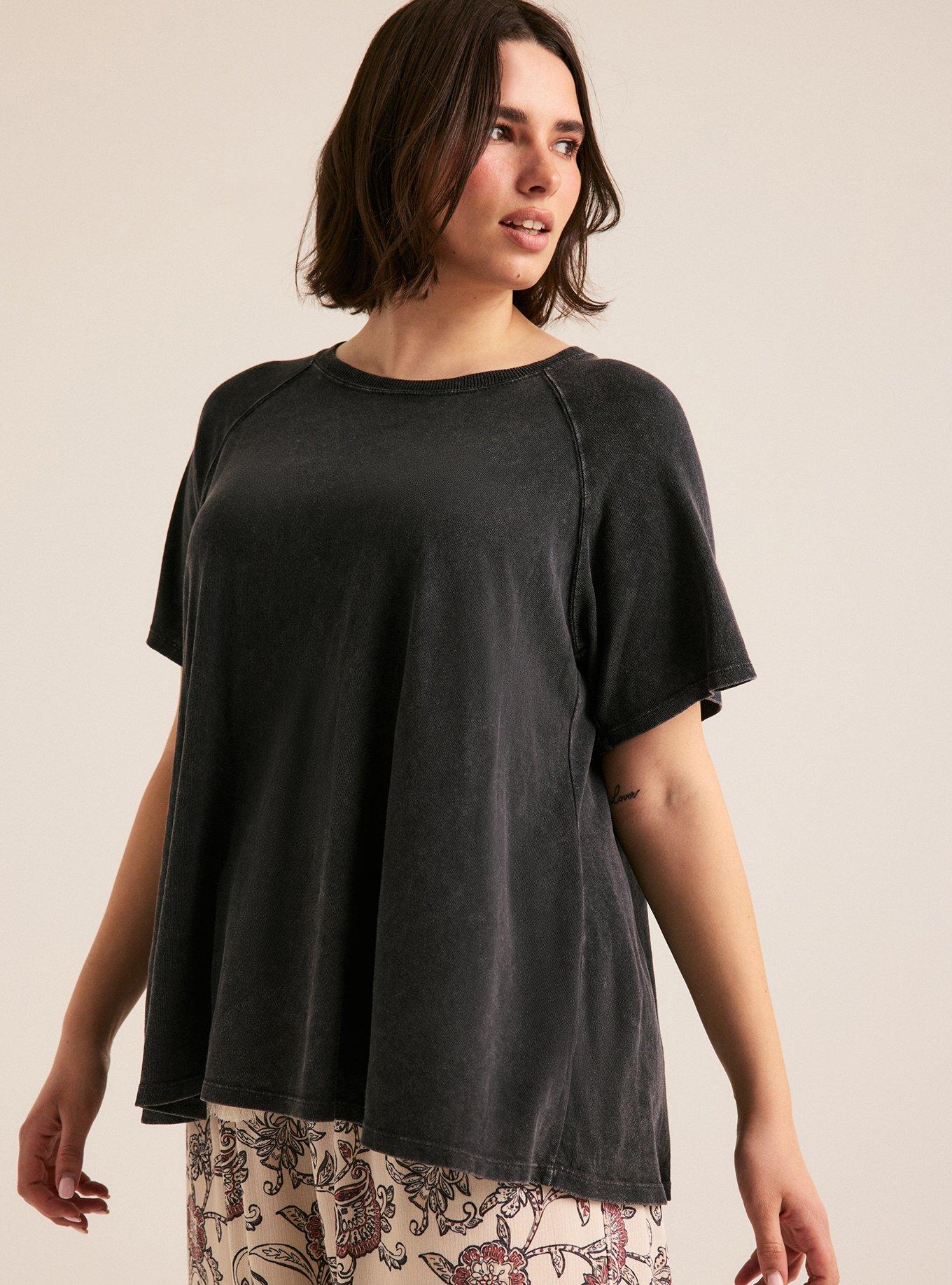 Festi Flare Crew Tee, DEEP BLACK, alternate