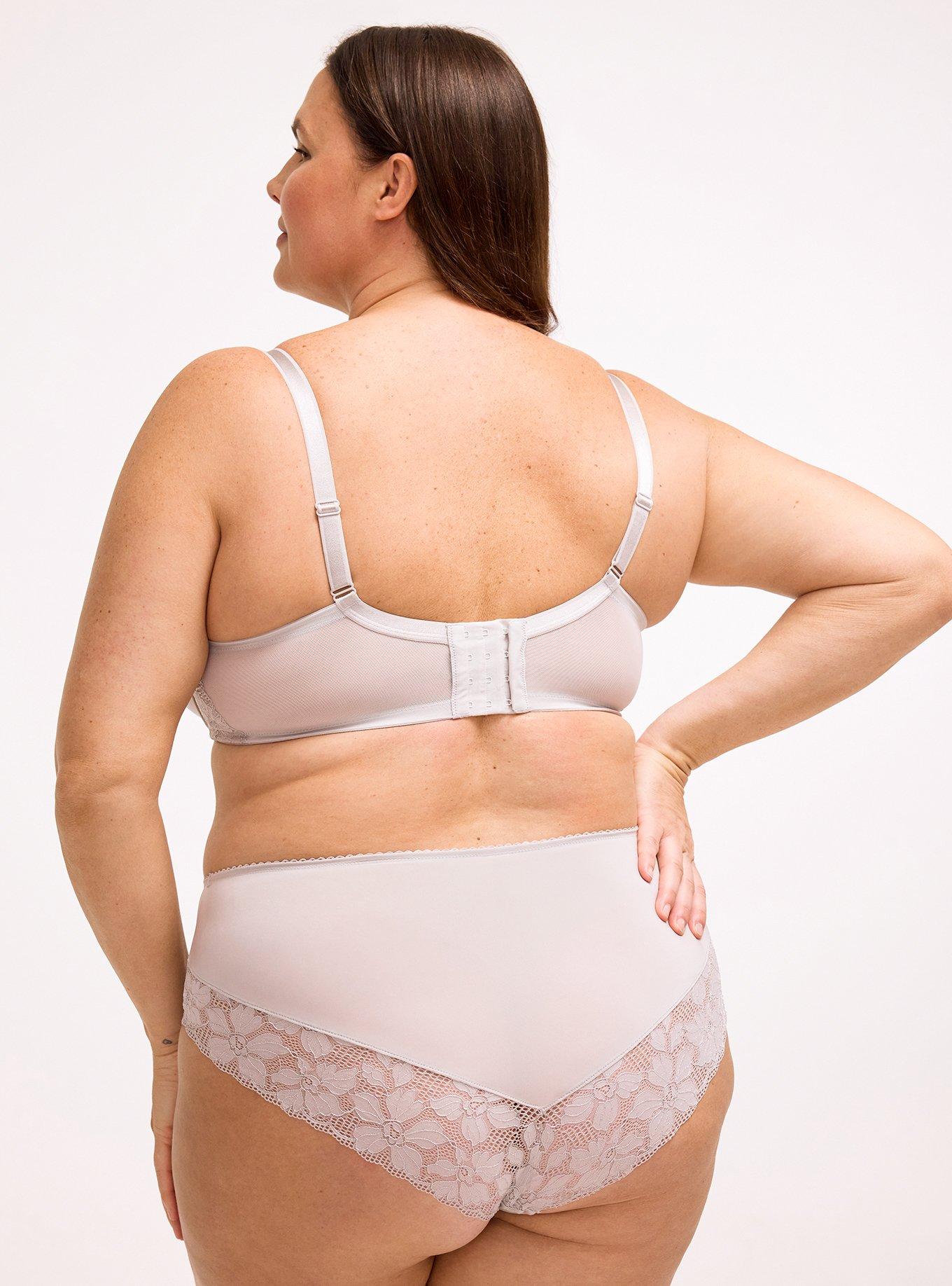 Ava Lace Metallic Mid-Rise Cheeky Panty, ALABASTER GRAY, alternate