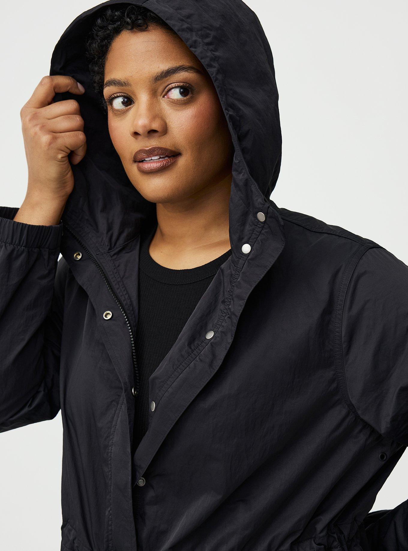 Longline Rain Parka, DEEP BLACK, alternate