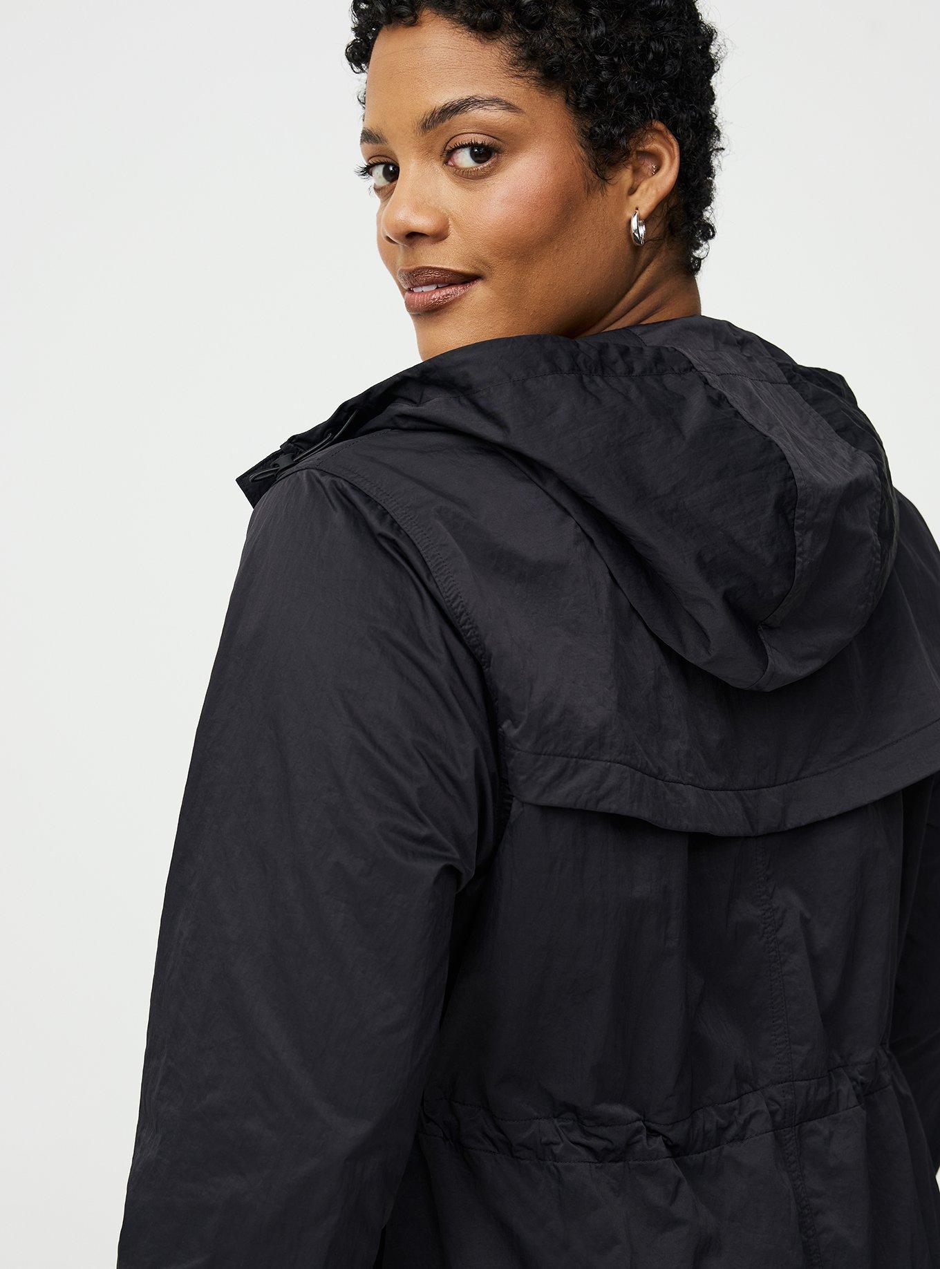 Longline Rain Parka, DEEP BLACK, alternate