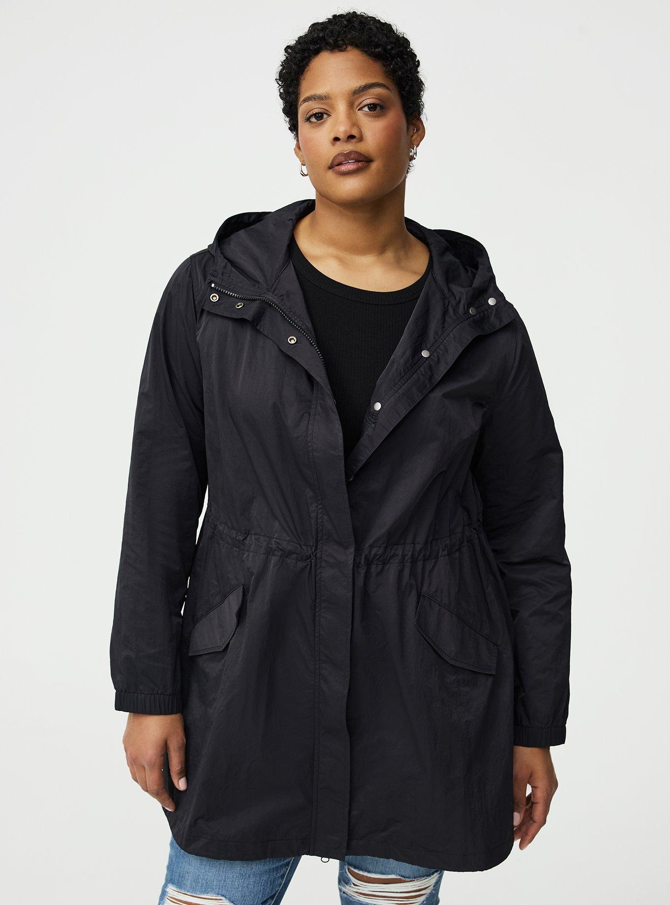 Longline Rain Parka, DEEP BLACK, alternate