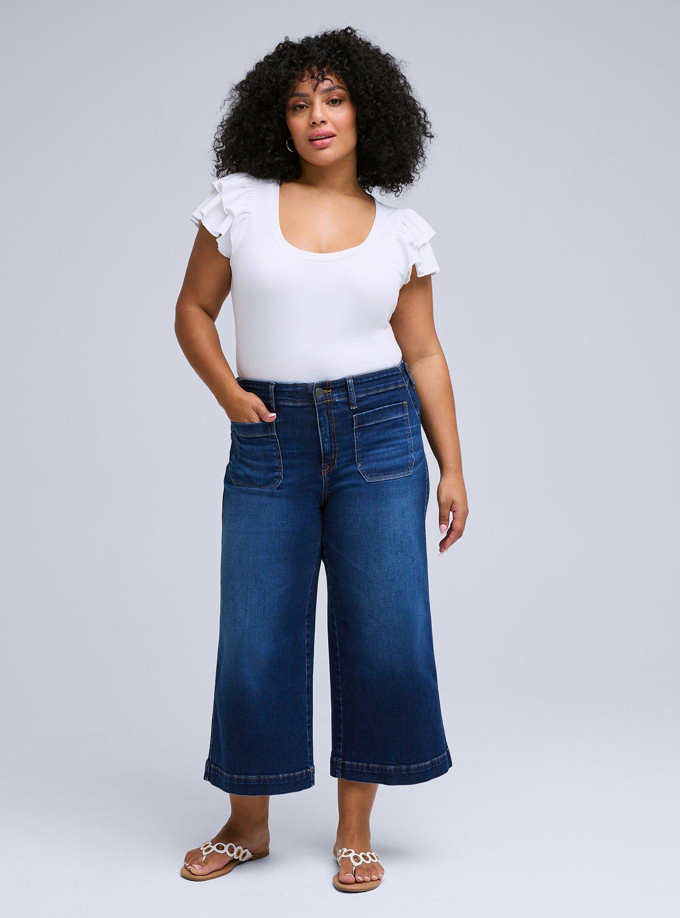 Plus Size - Belle Isle Crop Jean with Patch Pocket - Torrid