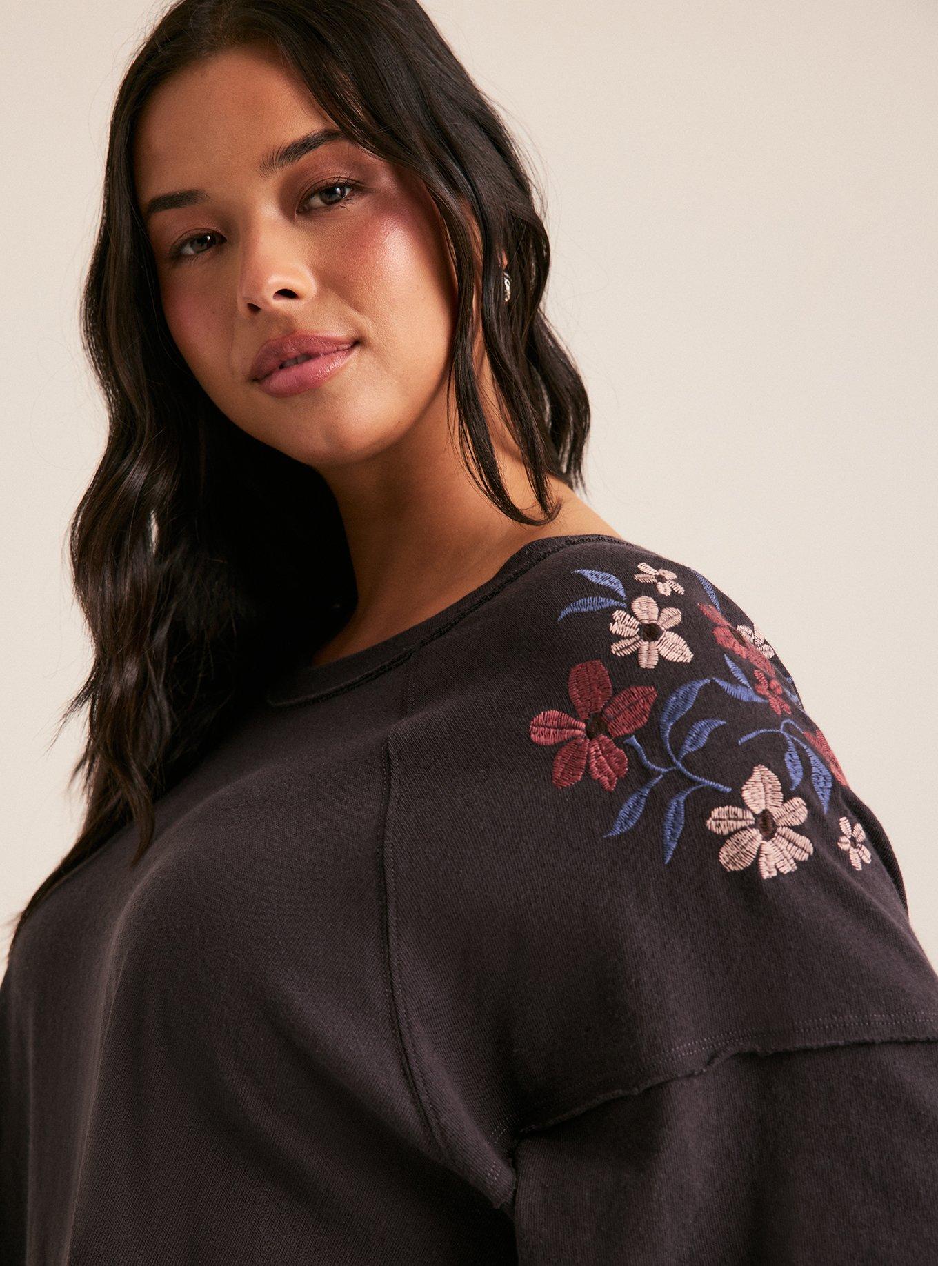 Festi Relaxed Embroidered Tee, PHANTOM, alternate