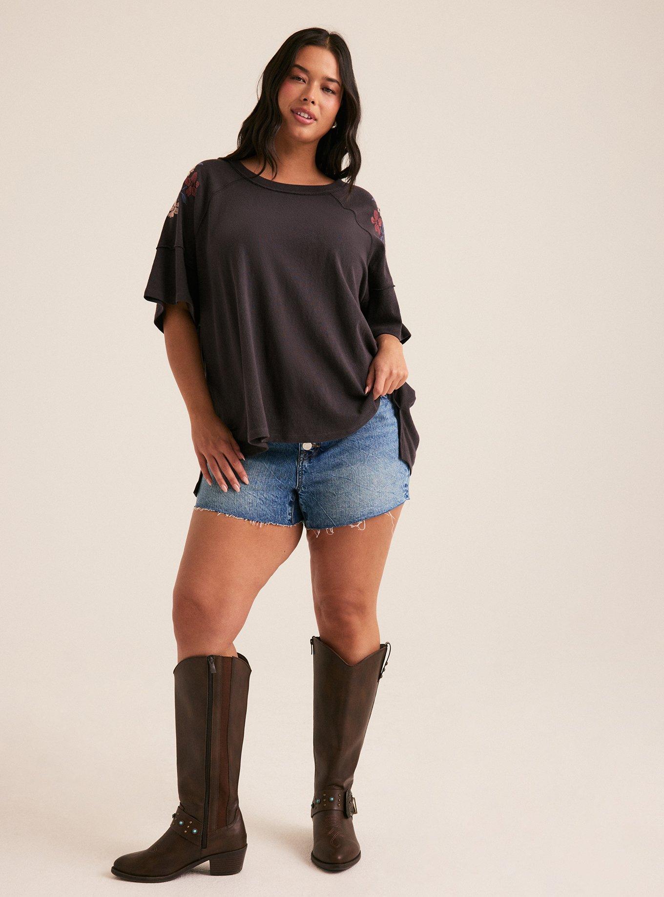 Festi Relaxed Embroidered Tee, PHANTOM, alternate