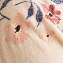 Festi Relaxed Embroidered Tee, WHITE SWAN, swatch