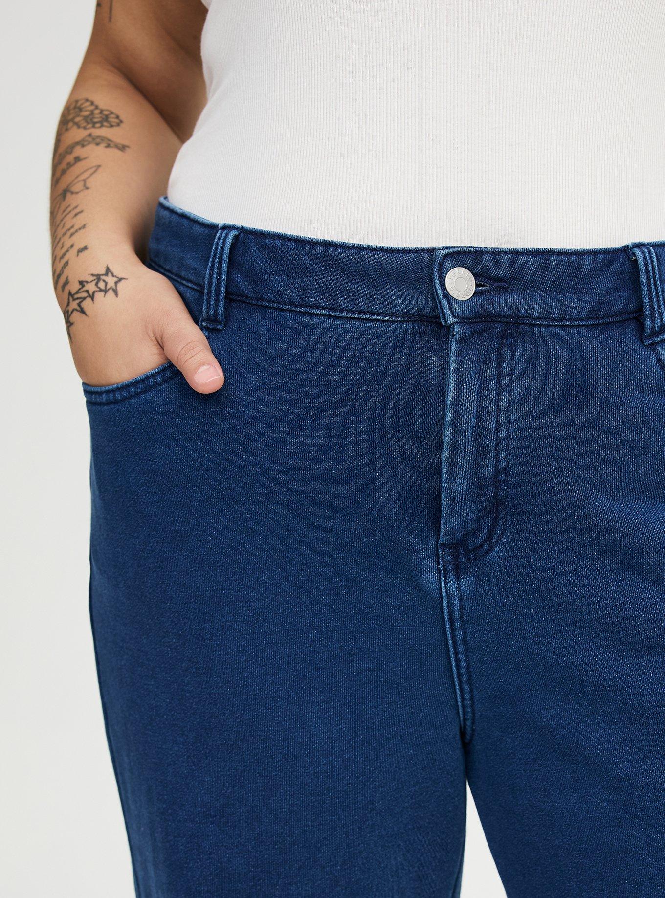 High-Rise Wide-Leg French Terry Jean, Empressa, alternate