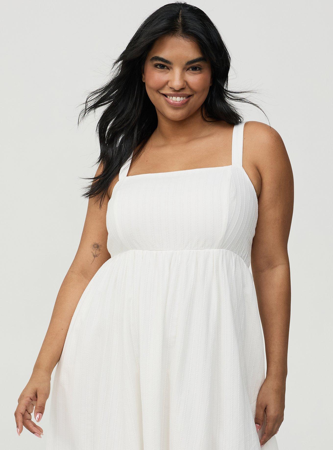 Cotton Maxi Dress, CLOUD DANCER, alternate