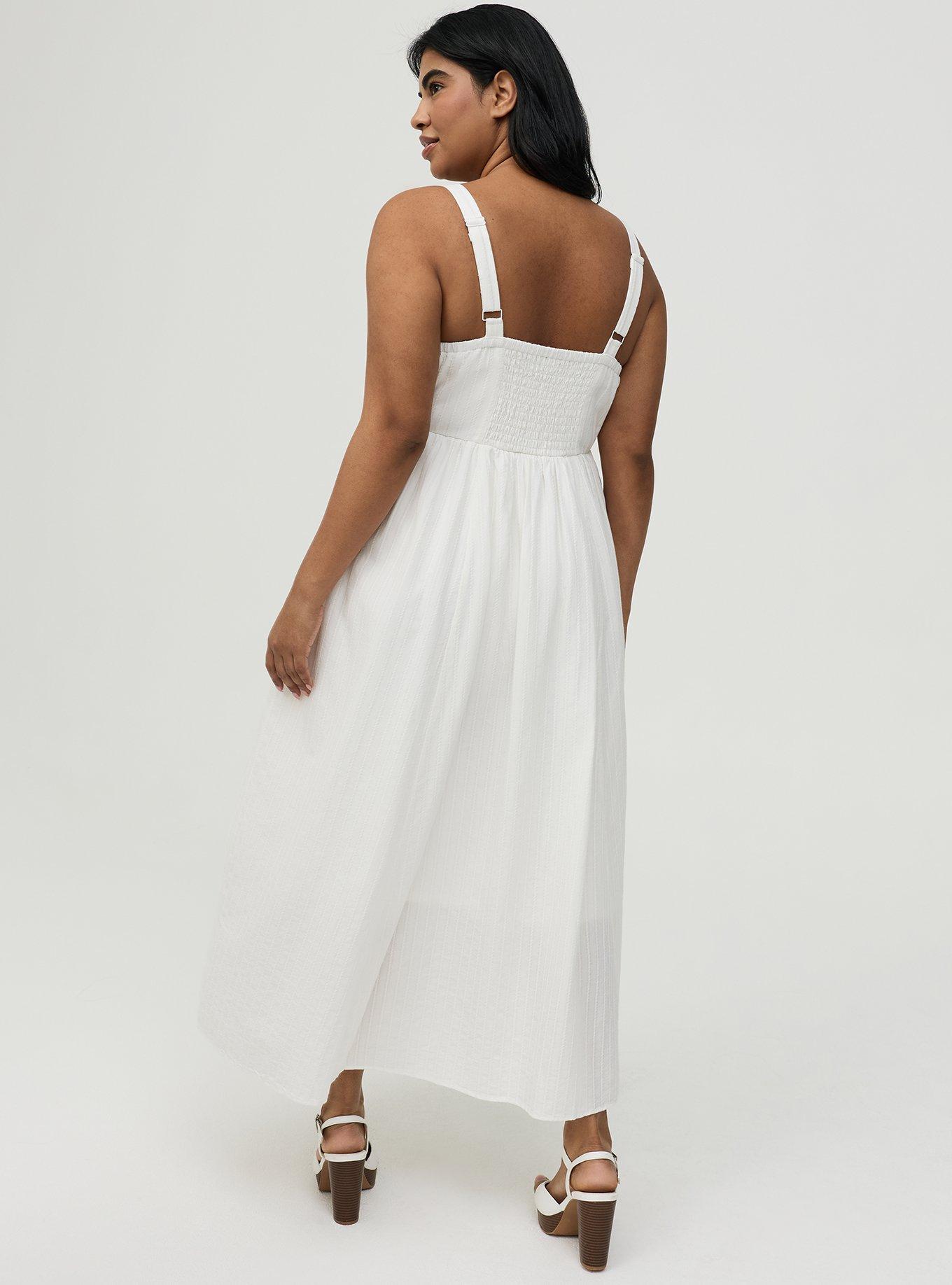 Cotton Maxi Dress, CLOUD DANCER, alternate