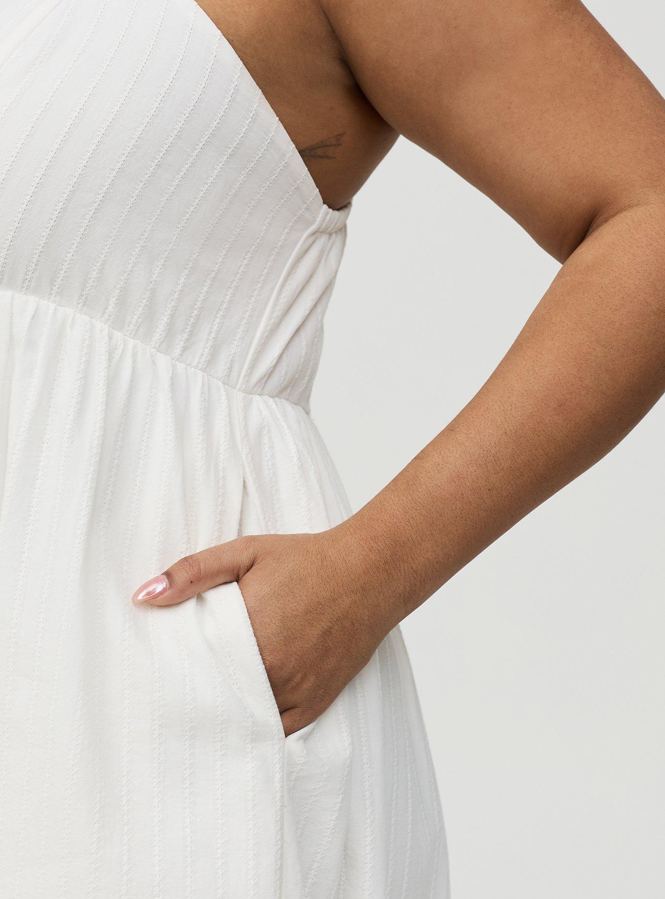 Cotton Maxi Dress, CLOUD DANCER, alternate