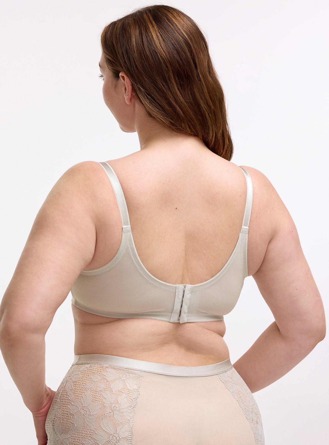 Full Coverage Unlined Ava Lace Bra, ALABASTER GRAY, alternate