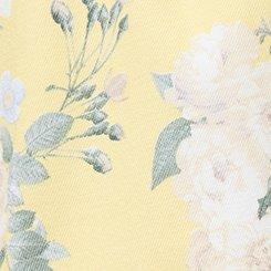 Studio Lace Trim 5'' Short, LOUISA FLORAL YELLOW PALE BANANA, swatch