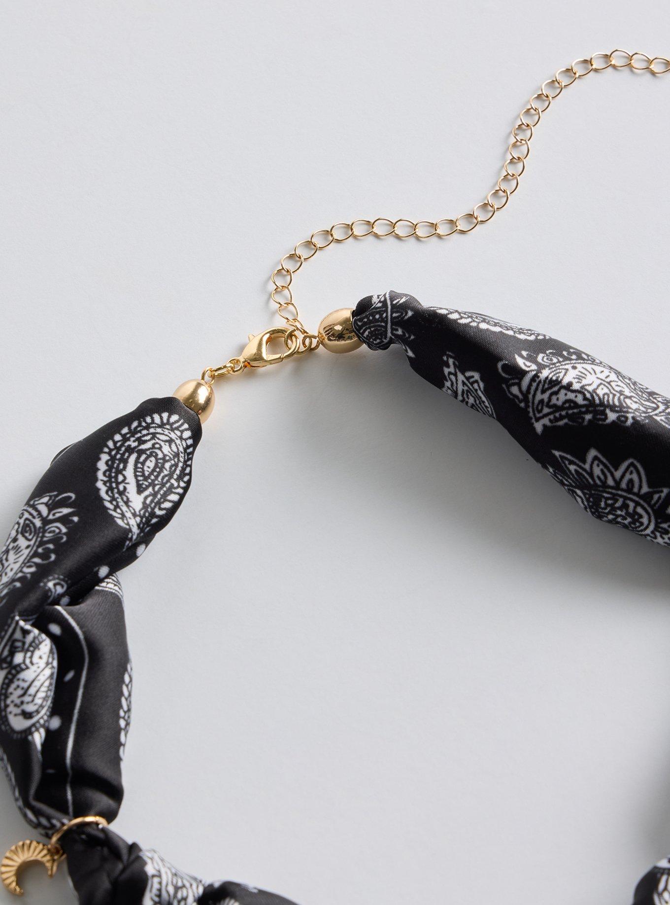 Scarf Celestial Charm Necklace, , alternate