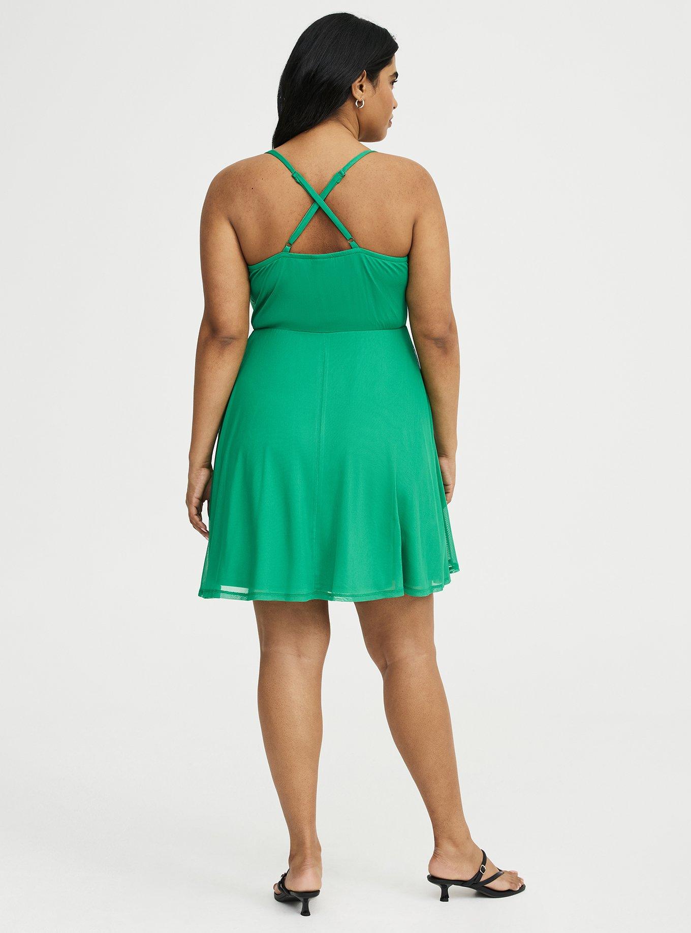 Cross Back Mini Dress, JELLY BEAN, alternate