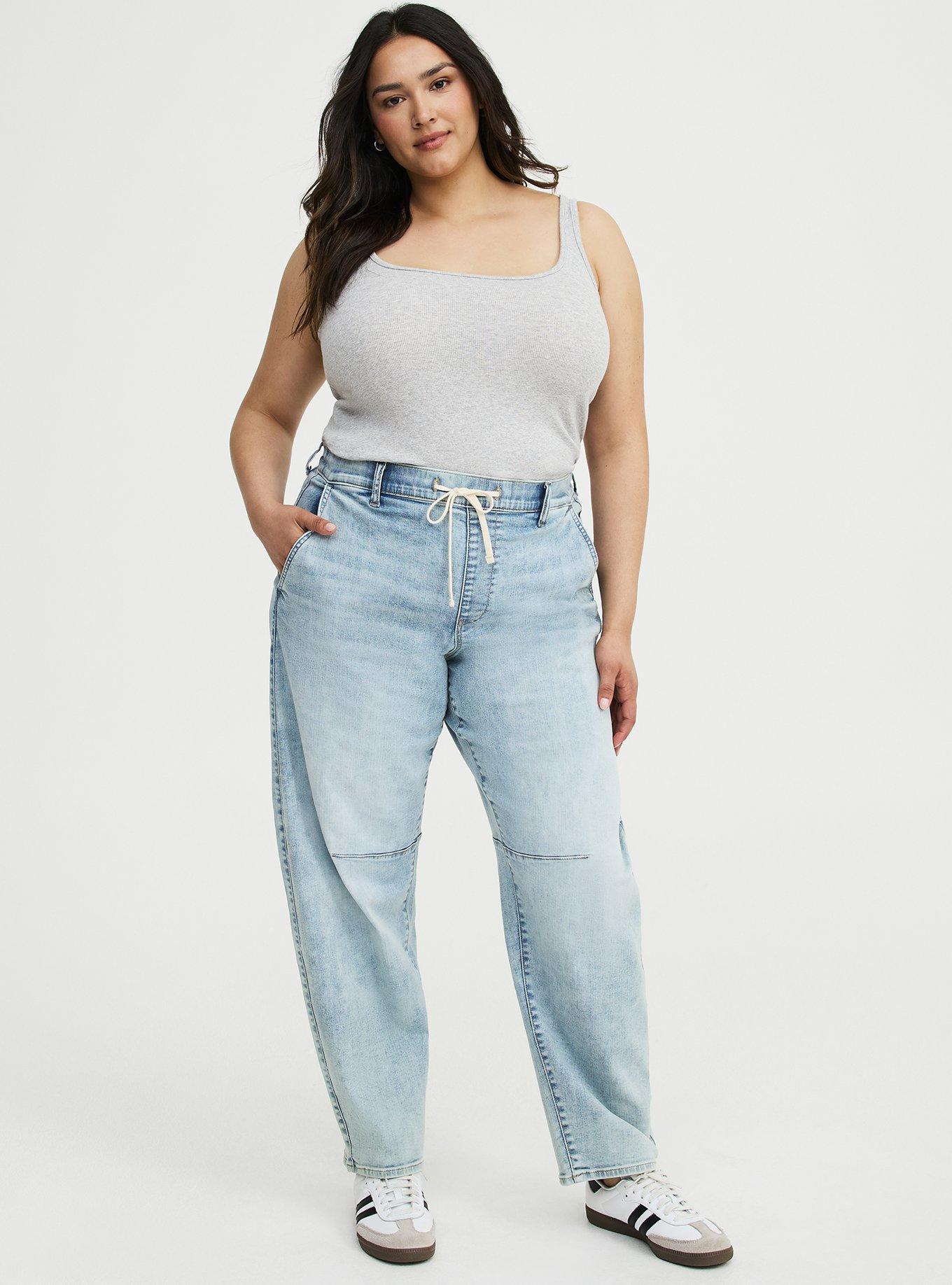 High-Rise Barrel Jean, PROVINCE, alternate