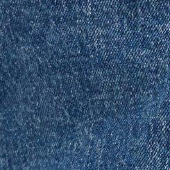 Wrap A-Line Denim Skort, ANCIENT MARINER, swatch