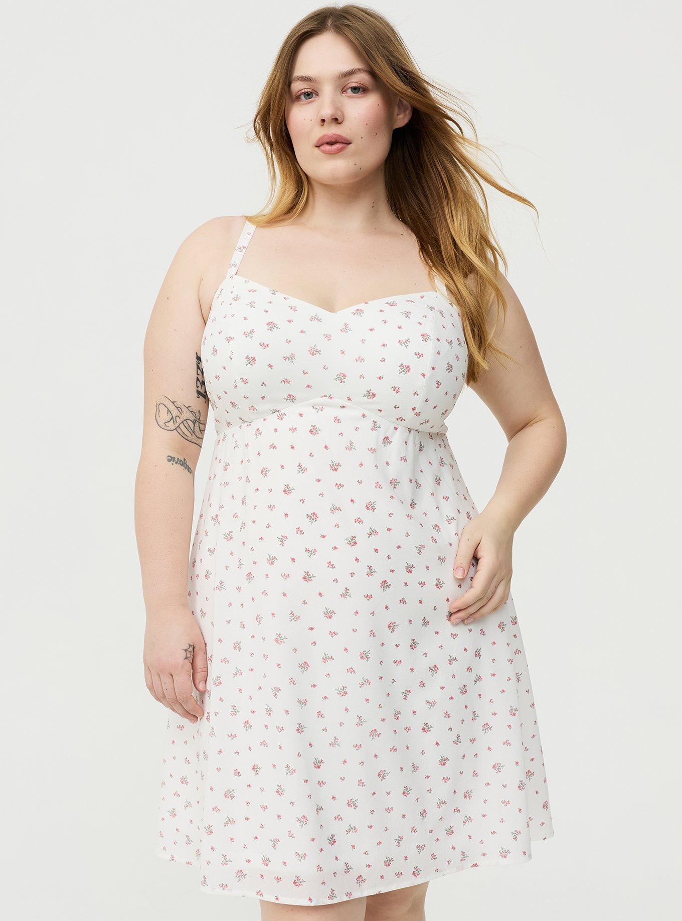 V-Neck Mini Dress, MISTY DITSY FLORAL PINK, alternate