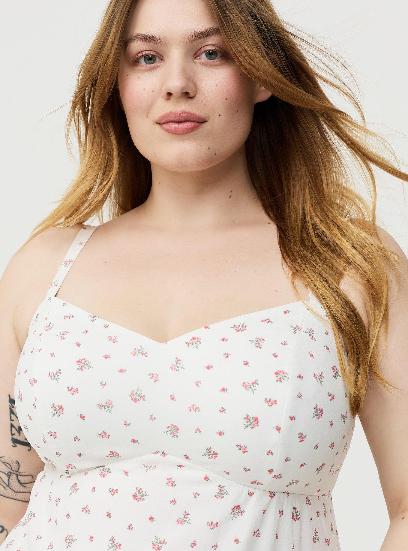 V-Neck Mini Dress, MISTY DITSY FLORAL PINK, alternate