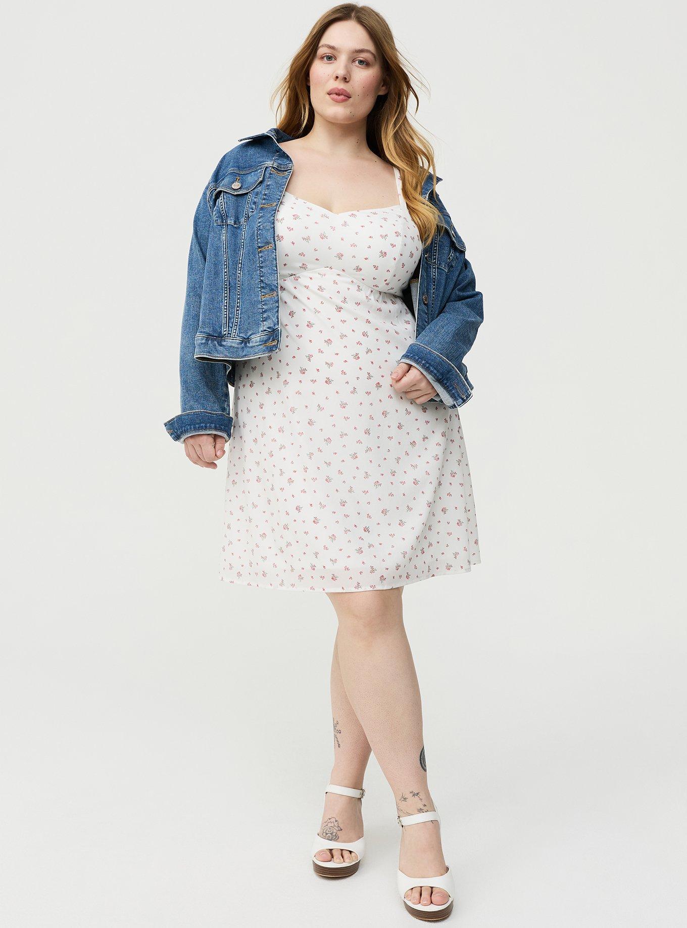 V-Neck Mini Dress, MISTY DITSY FLORAL PINK, alternate