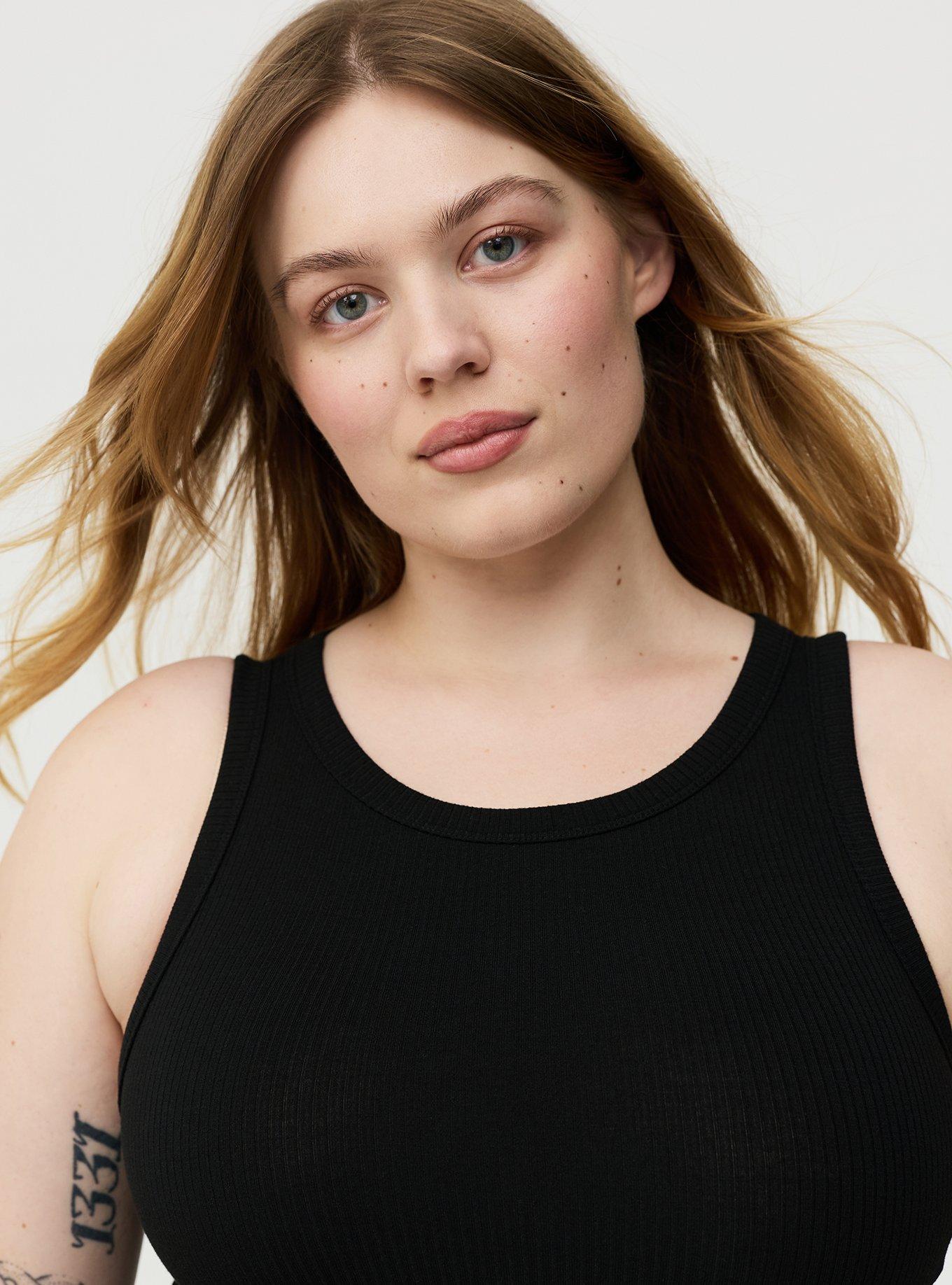 Super Soft Rib High Neck Jumpsuit, DEEP BLACK, alternate