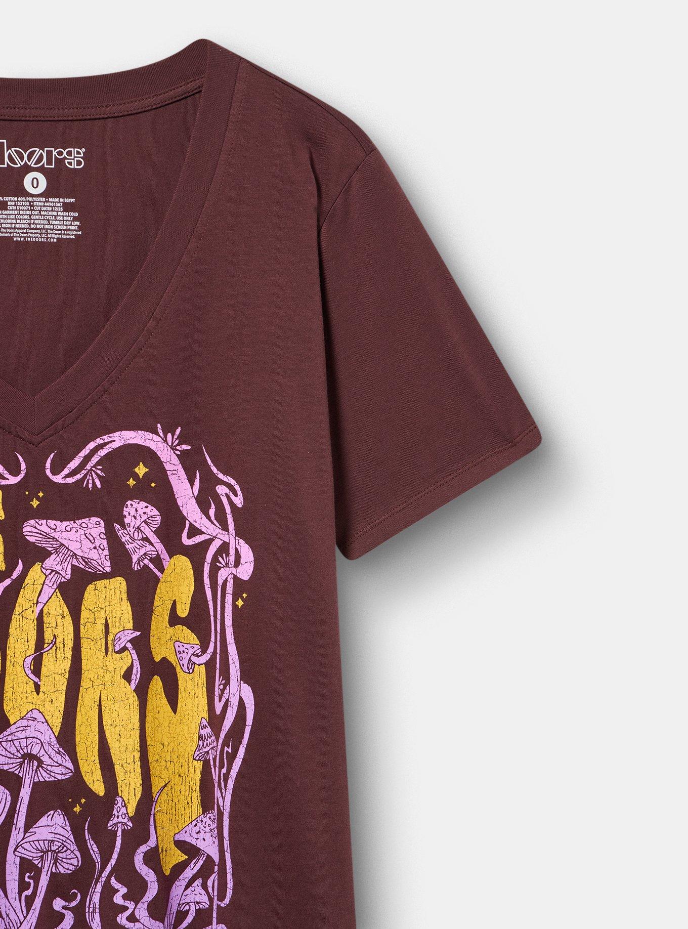 The Doors Classic Cotton V-Neck Tee, THE DOORS FUDGE, alternate