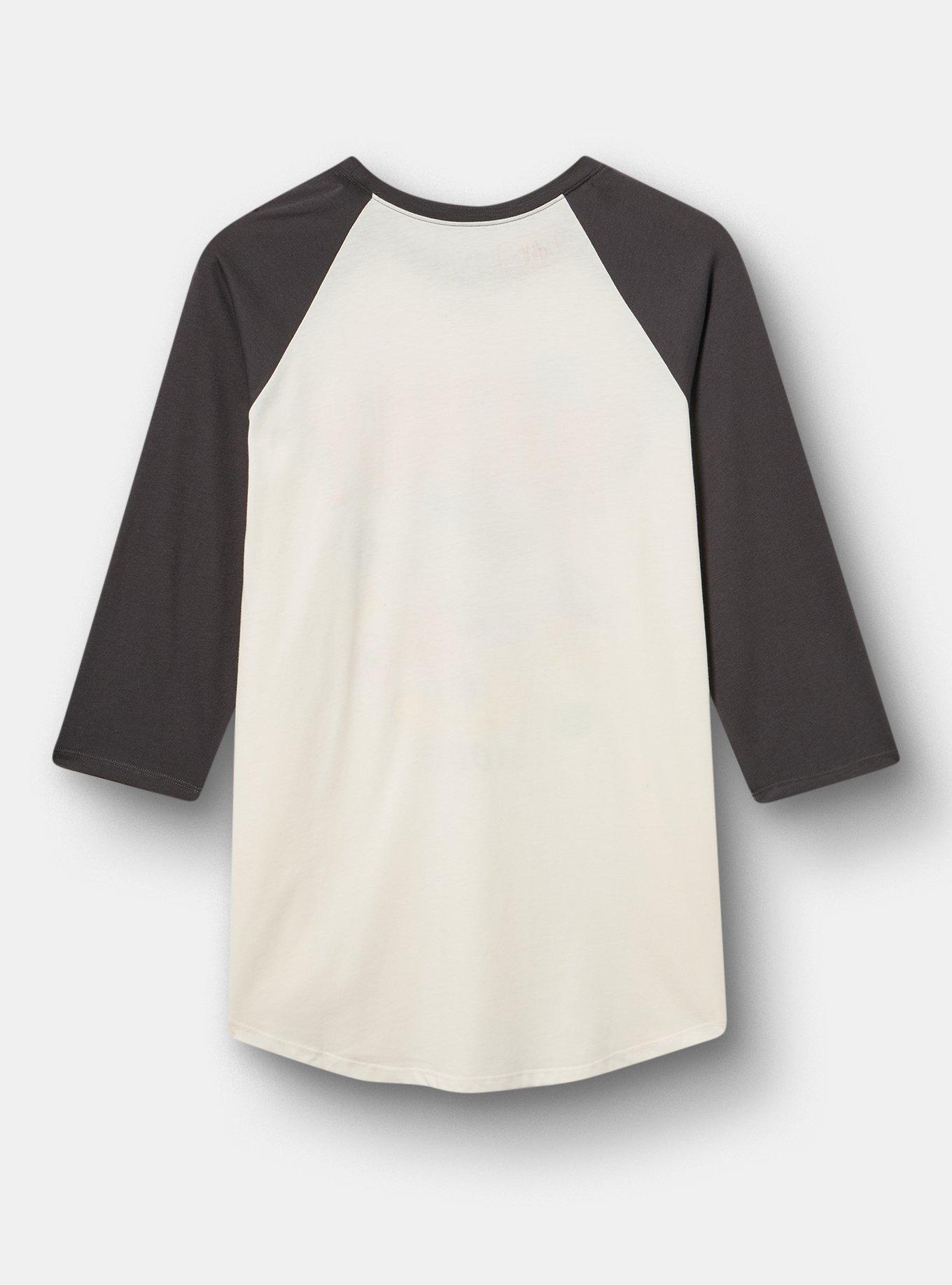 Disney Mickey Mouse Raglan Sleeve Tee, FLORAL MICKEY MOUSE WHISPER WHITE, alternate