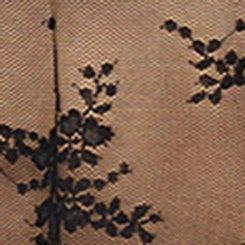 Lace Hanky Hem Slip Top, DEEP BLACK, swatch