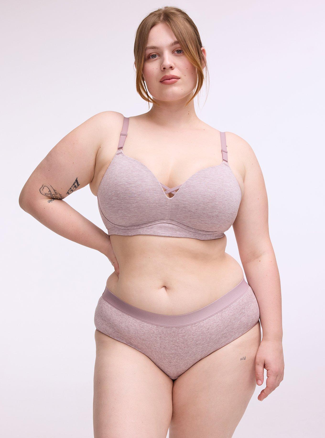 Cotton Rib Mid-Rise Hipster Panty, TOADSTOOL TRUE HEATHER, hi-res