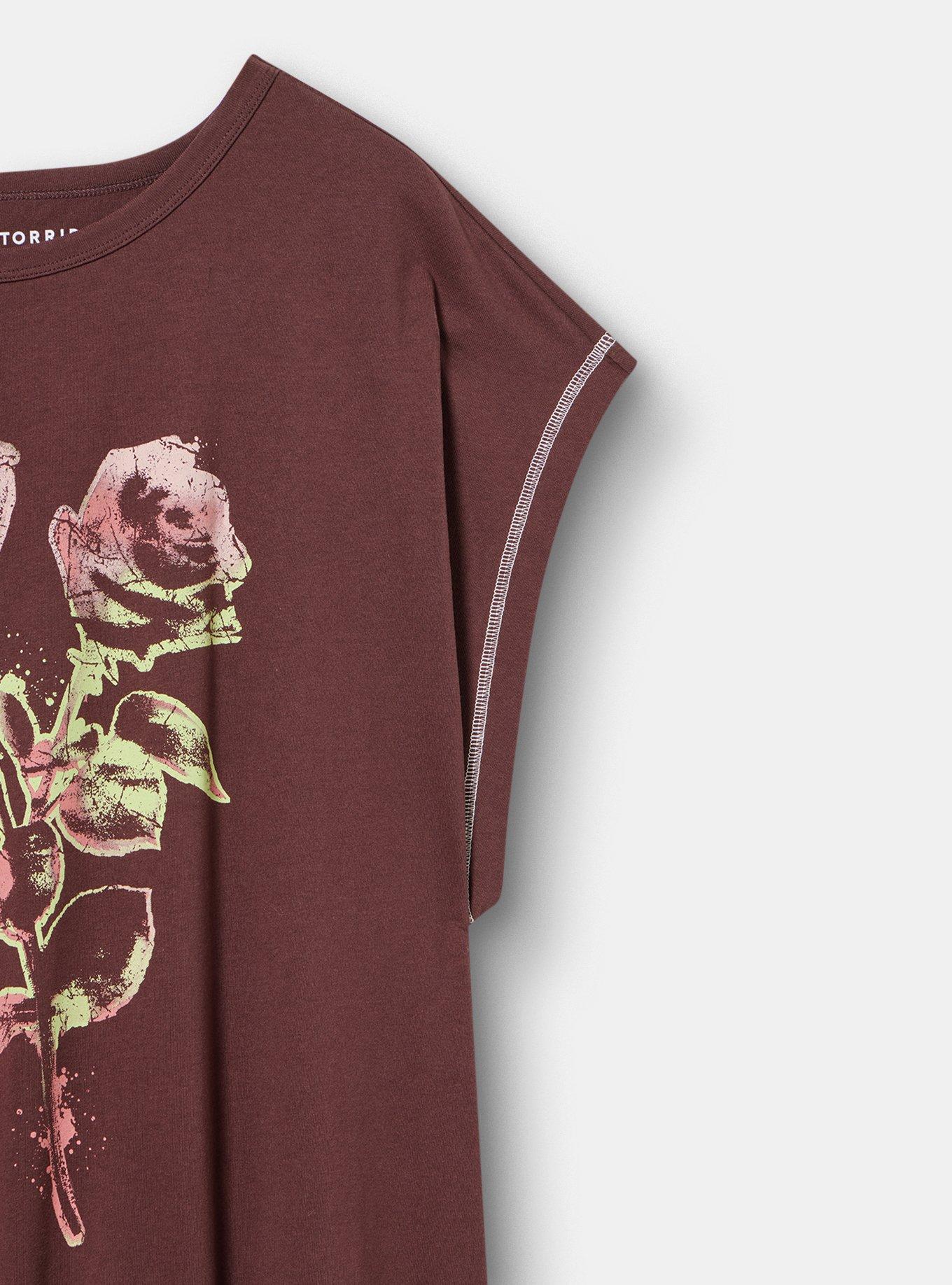 Relaxed Cotton Dolman Stitch Detail Tee, PHOTOCOPY ROSE FUDGE, alternate