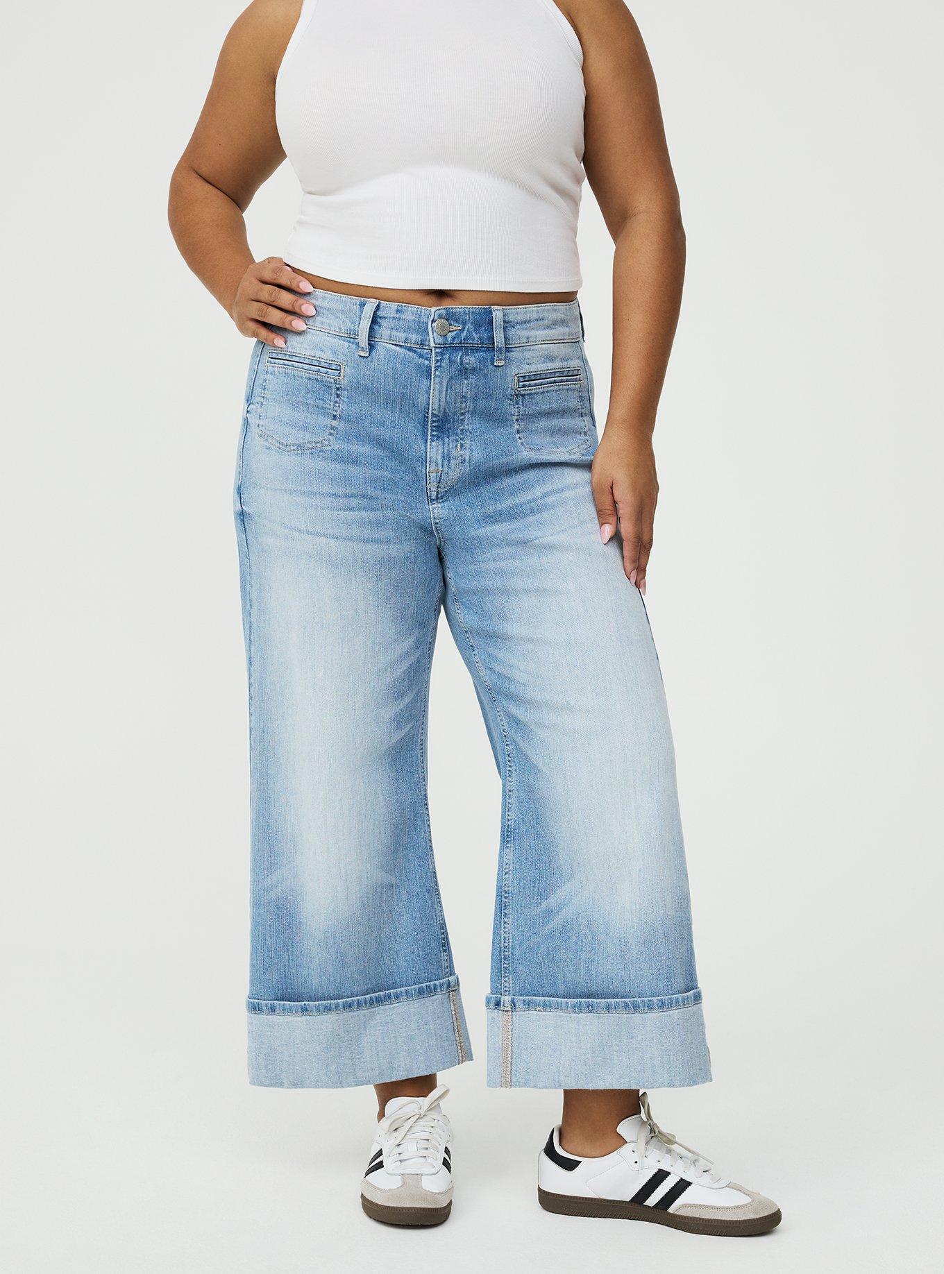 High-Rise Wide Leg Crop Jean, BLUE DIAMOND LANE, alternate