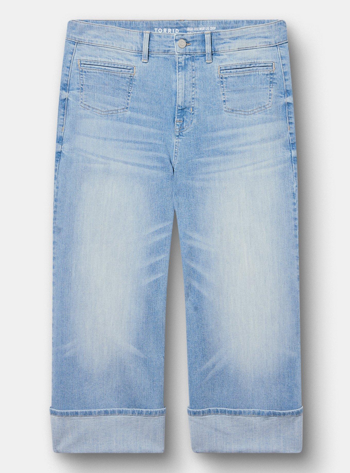 High-Rise Wide Leg Crop Jean, BLUE DIAMOND LANE, hi-res