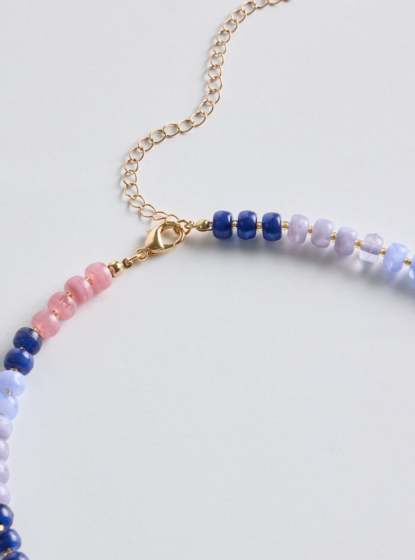 Beaded Necklace, RAINBOW, alternate