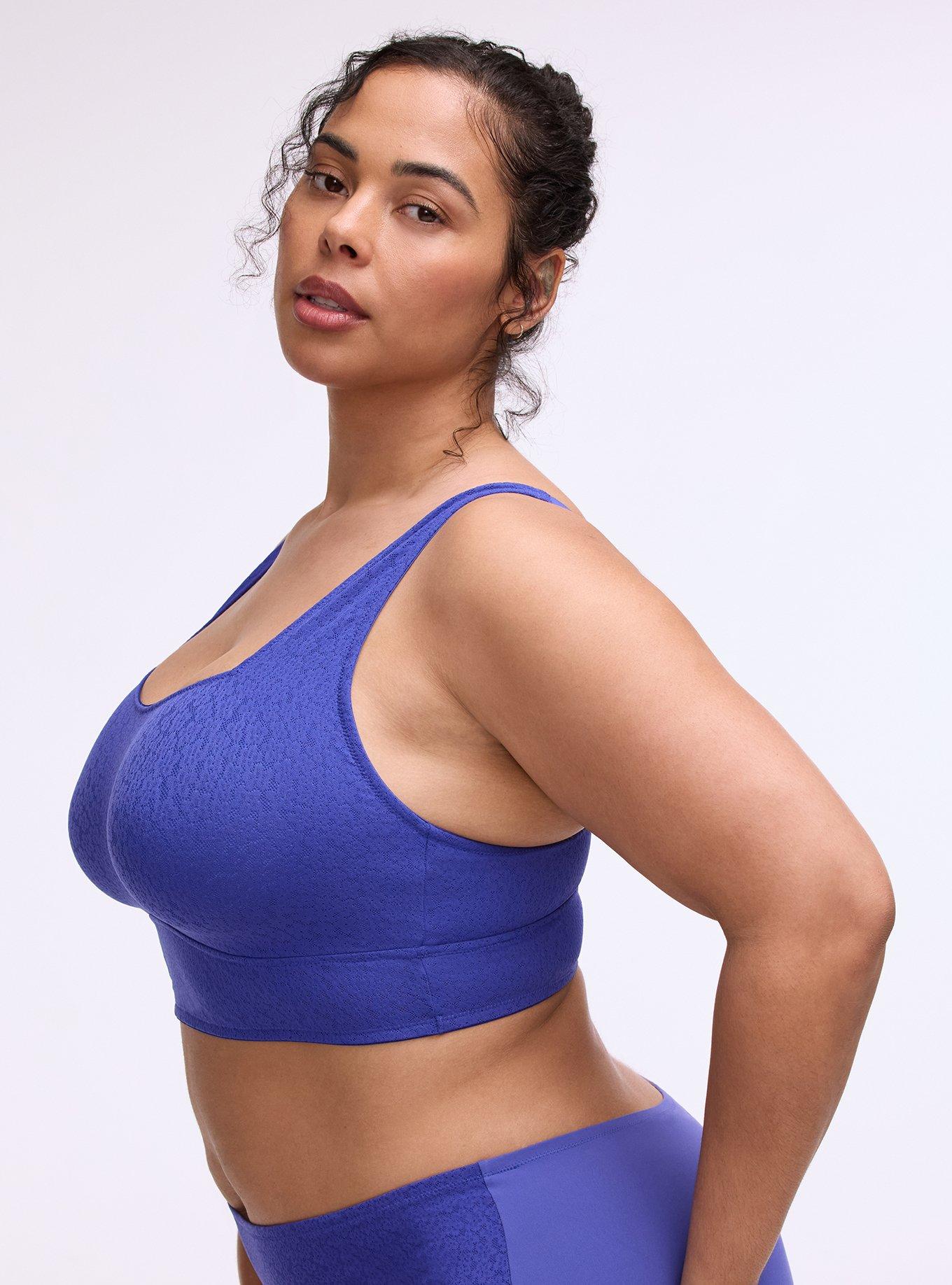 Lila Unlined Square Neck Bralette, ROYAL BLUE, alternate